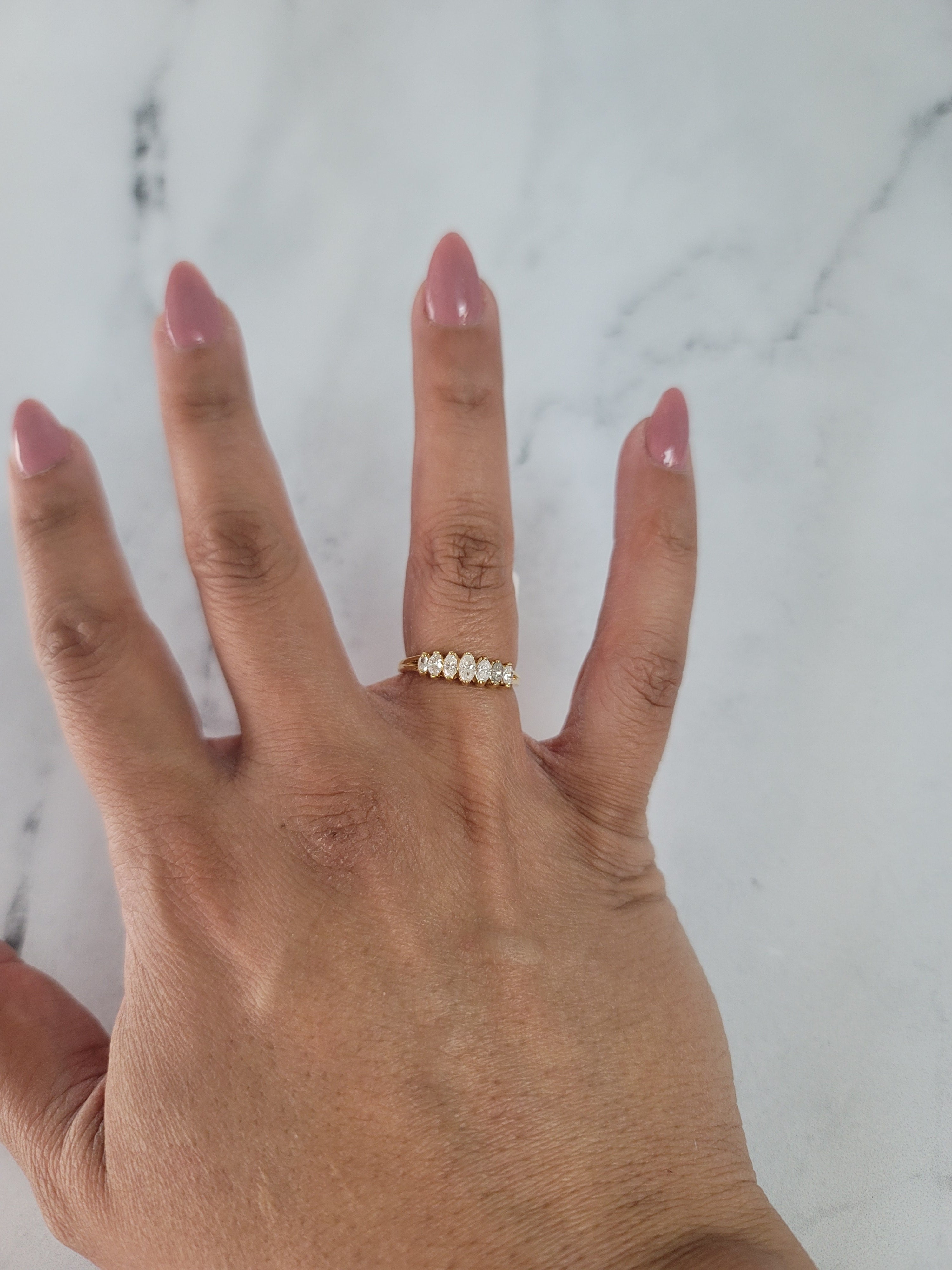0.50 Carat Marquise Cut Diamond Engagement Ring in 14K Yellow Gold - Perfect for Proposals, Anniversaries & Special Occasions