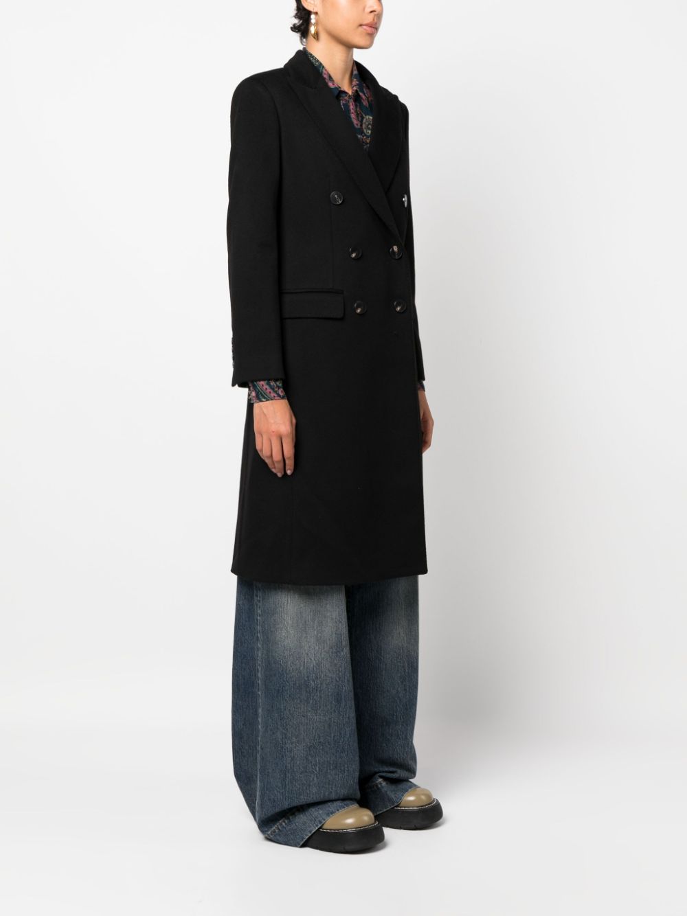 Alberto Biani Women's Black Winter Coat - Warm & Stylish Outerwear for Cold Weather | Perfect for Work, Travel & Everyday Wear