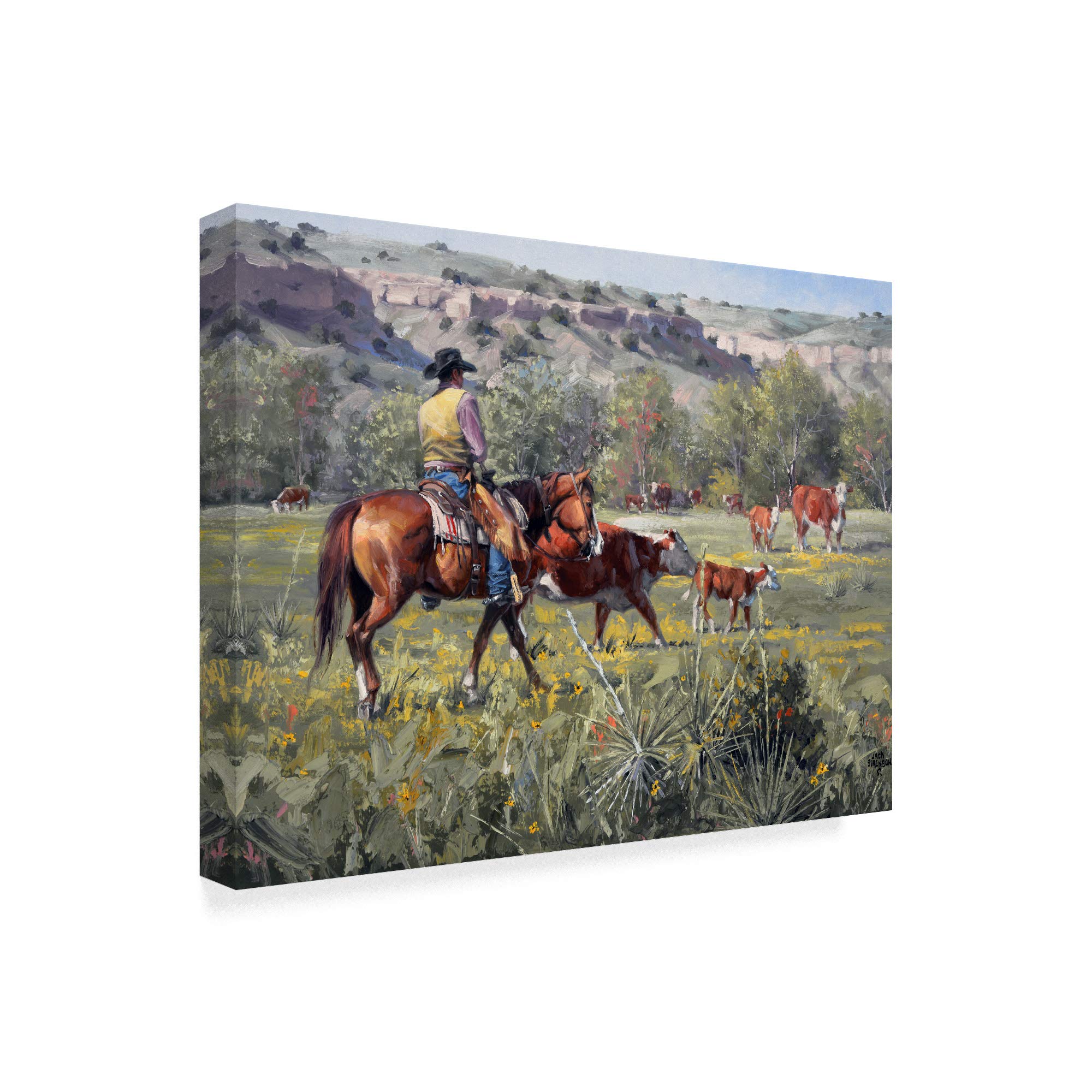 Jack Sorenson Darn Good Spring Fine Art Print - 35x47 Inches - Modern Landscape Wall Decor for Living Room, Bedroom & Office