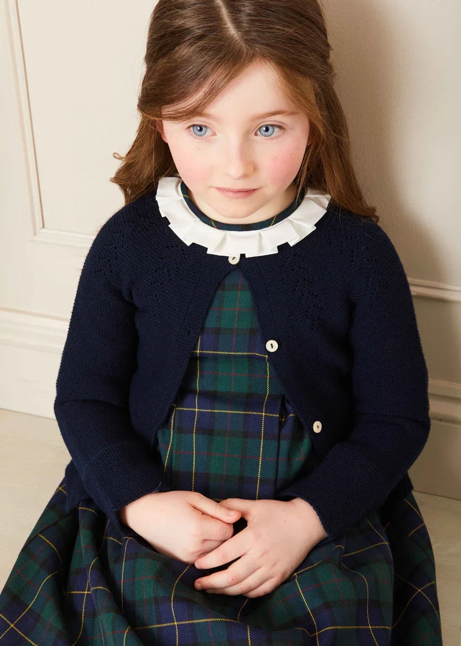 Windsor Tartan Dress for Girls - Classic Plaid A-Line Dress with Bow Detail | Perfect for School, Parties, and Holiday Outfits