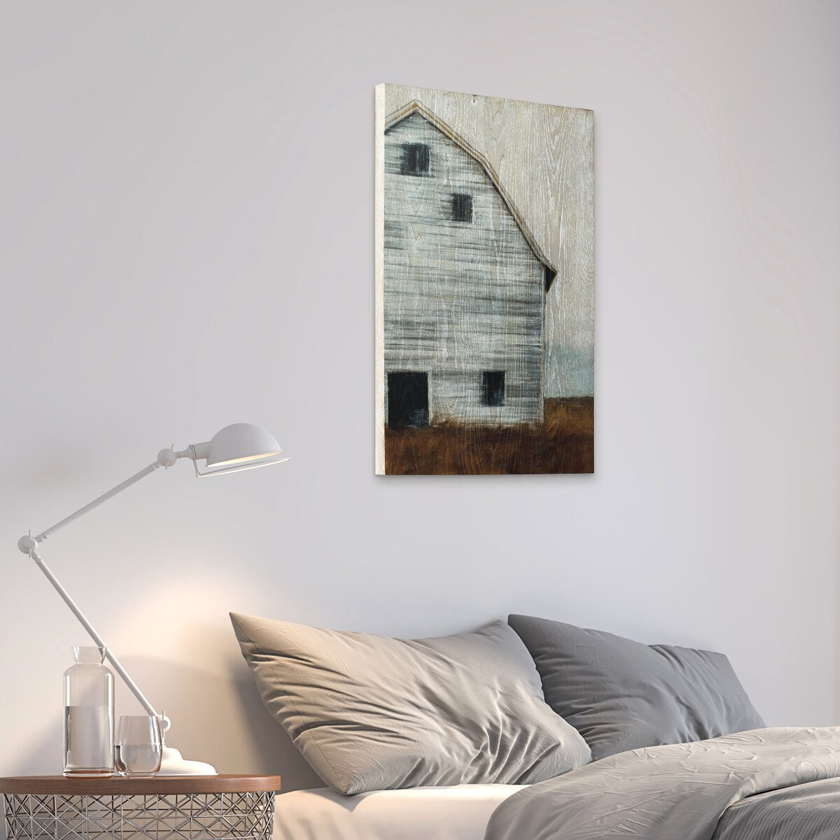 Abandoned Barn Fine Art Giclee Print on Hand-Finished Ash Wood Wall Decor - Perfect for Farmhouse, Rustic & Modern Home Interiors