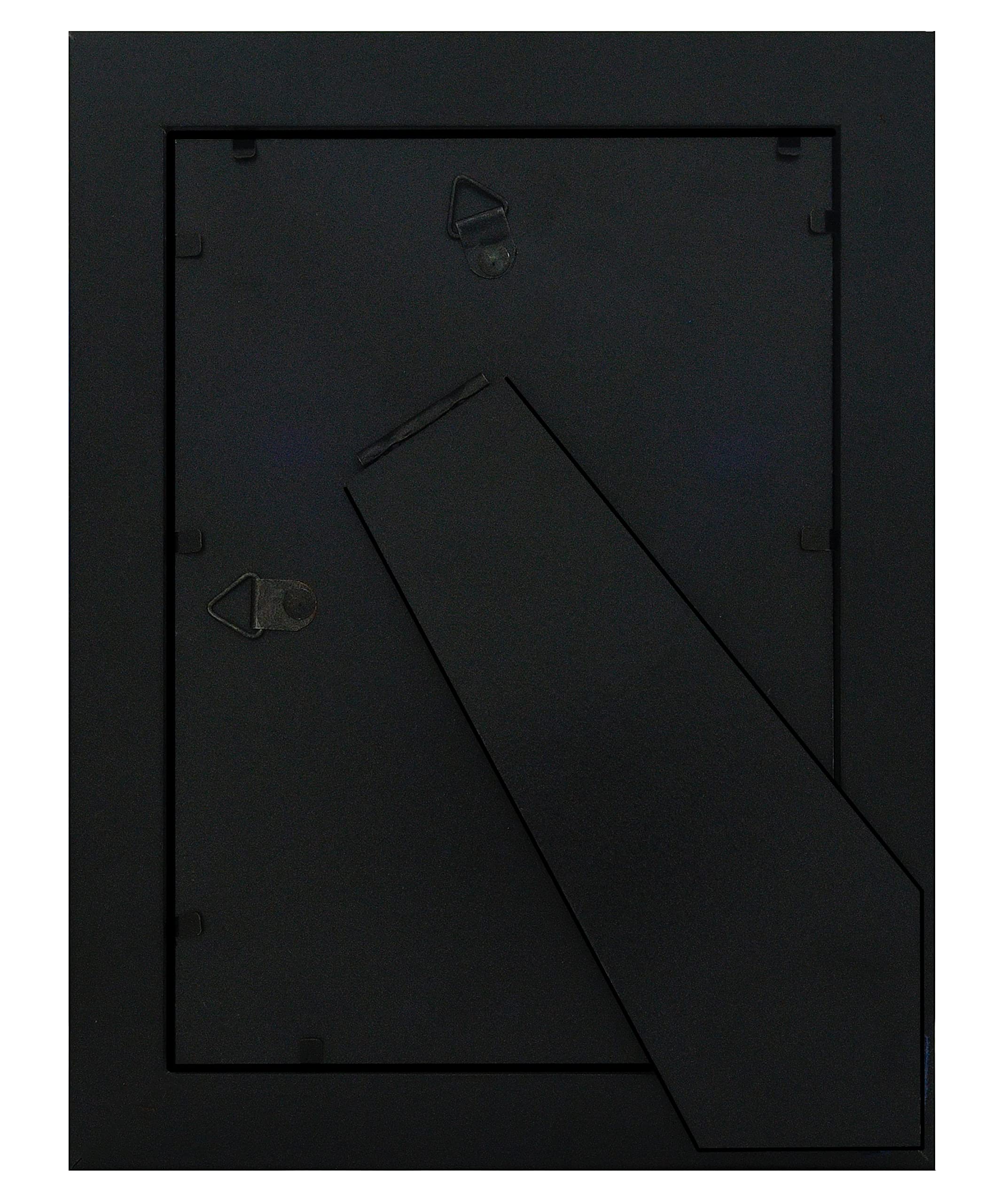5x7 Black Picture Frame with 3.5x5.5 White Mat - Acrylic Front, 1 Inch Border - Perfect for 4x6 Photos - Wall Mount or Tabletop Display for Home, Office & Gifts