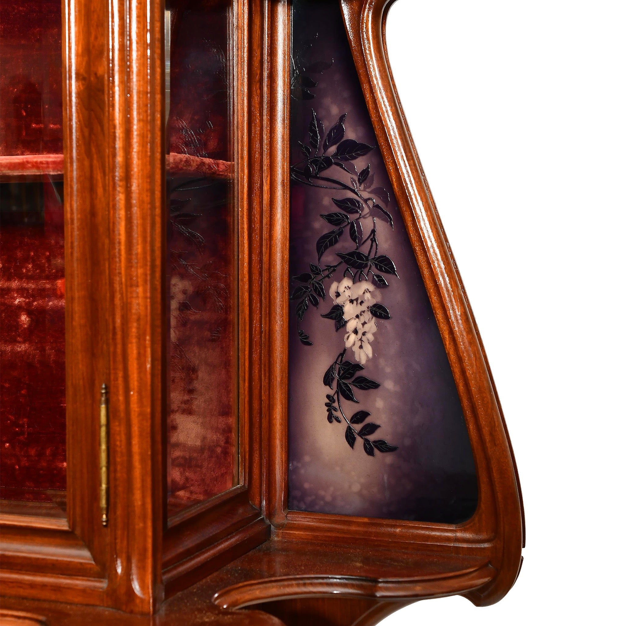 Jacques Grüber Vitrine - Exquisite Art Nouveau Display Cabinet for Home & Office Decor | Perfect for Showcasing Collectibles, Antiques & Fine China