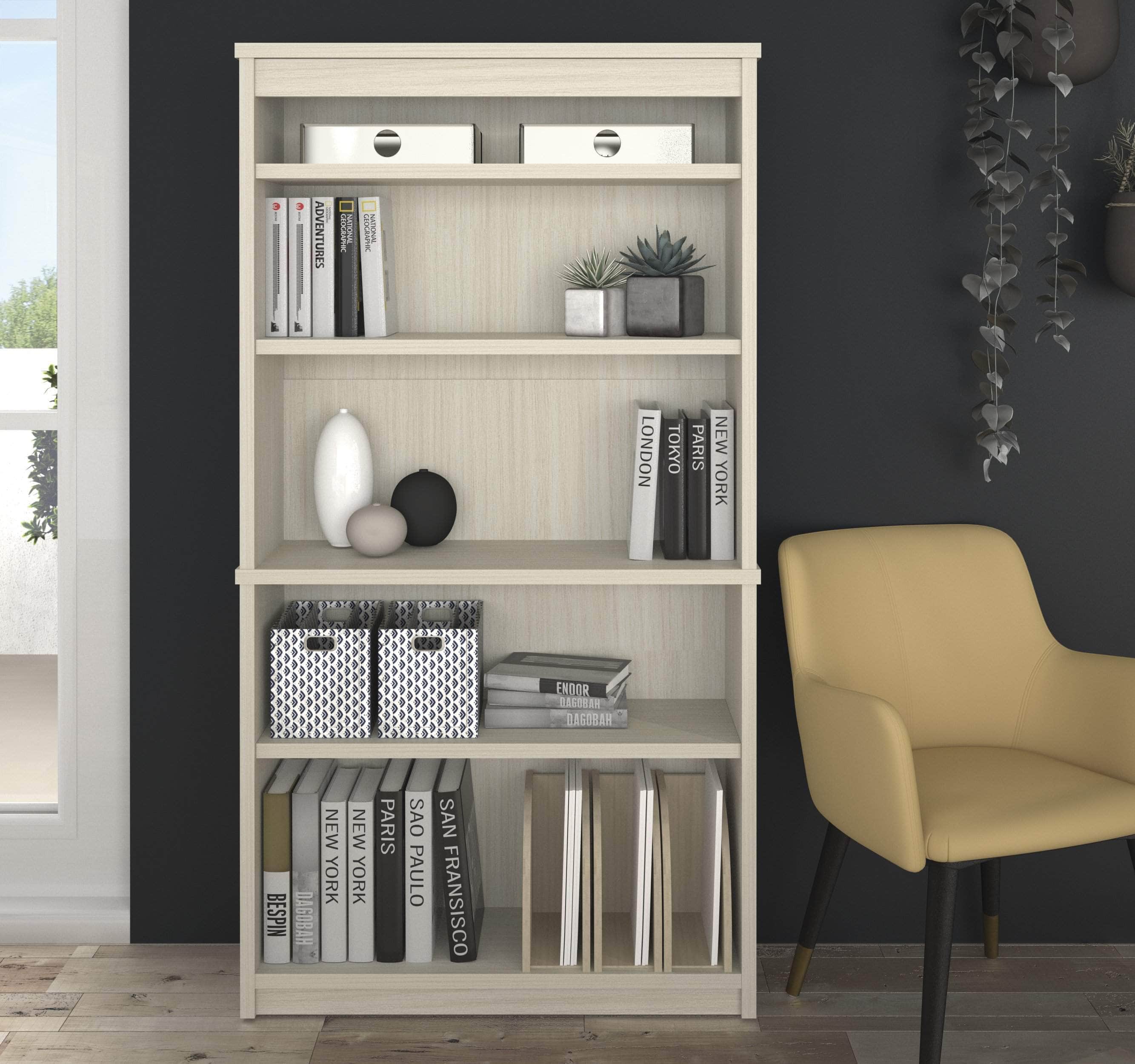 Uptown II Bookcase - 6 Stylish Colors for Home & Office Storage | Modern Bookshelf for Living Room, Bedroom & Study