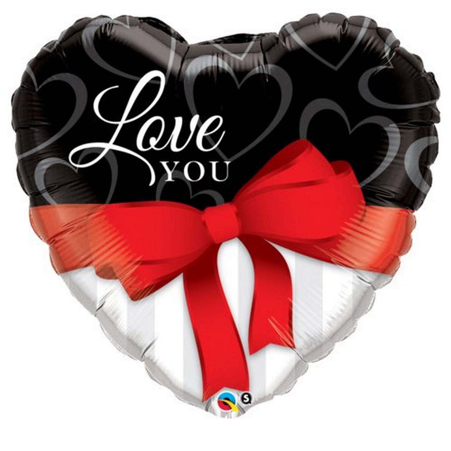 Qualatex 21656 Love You Red Ribbon - 36 Inch Multicolored Decorative Ribbon for Gift Wrapping, Wedding Decorations, and Party Supplies