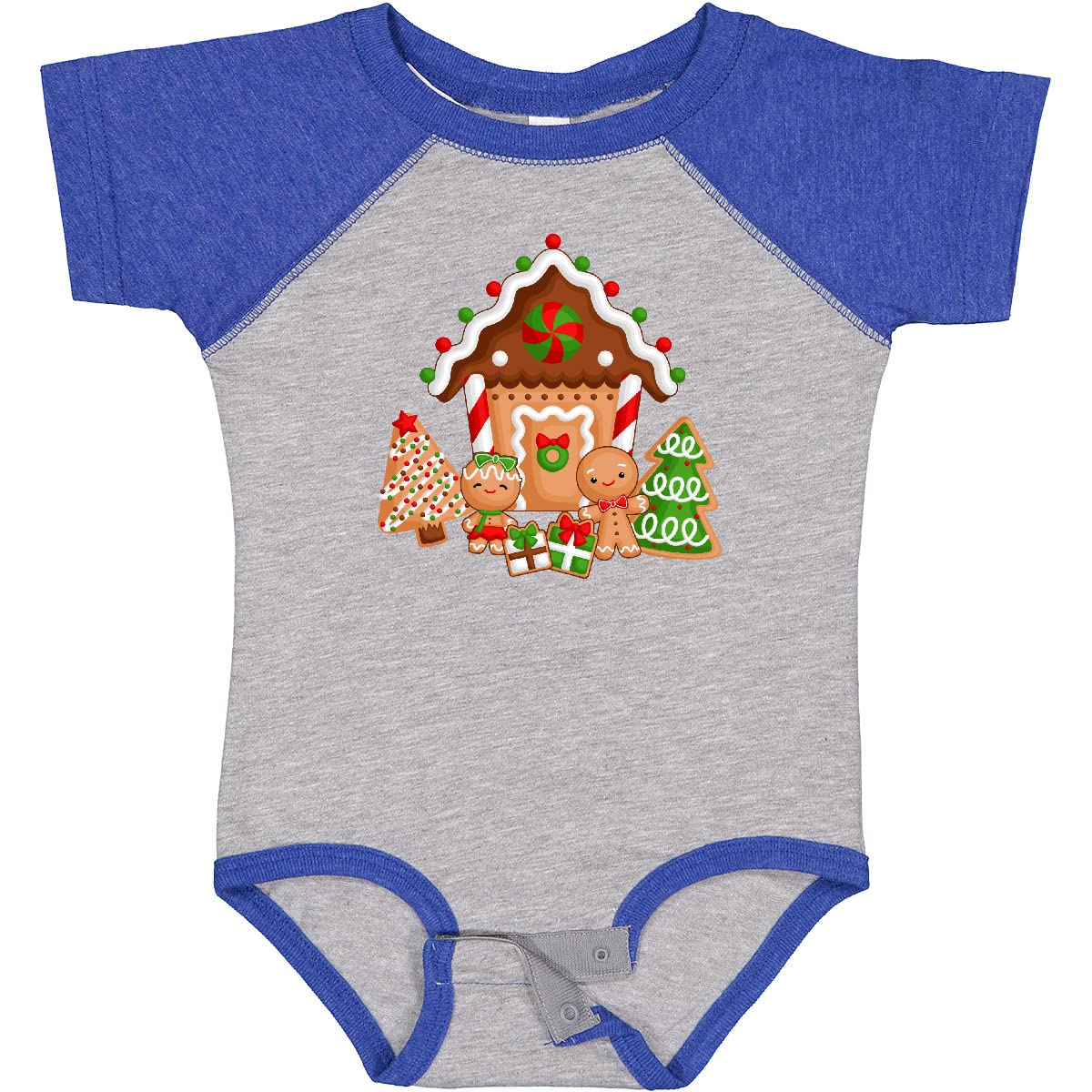 Inktastic Gingerbread House Christmas Baby Bodysuit - Cute Holiday Outfit for Infants & Toddlers - Perfect for Family Photos, Christmas Parties & Festive Celebrations