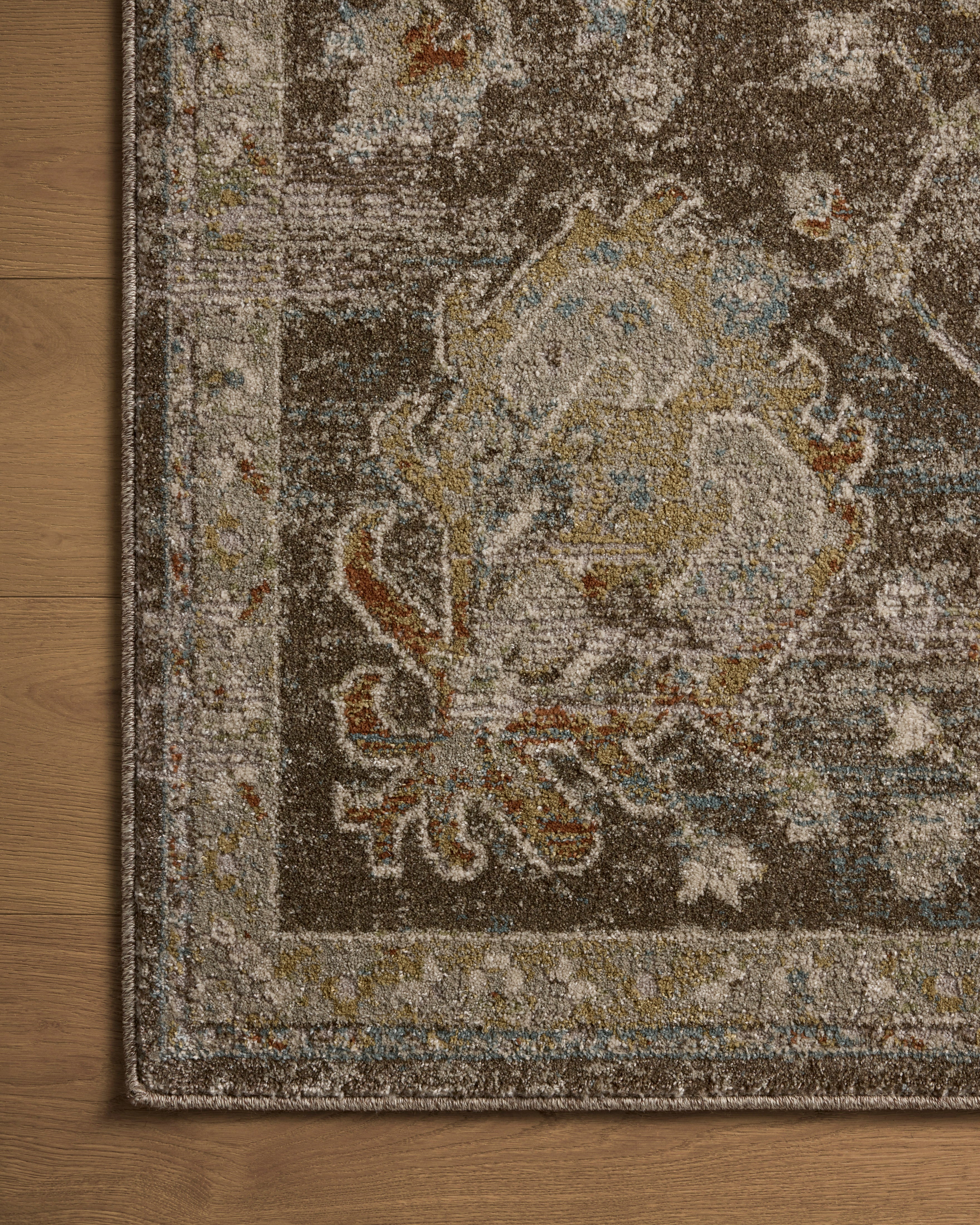 Stylish Mona Bark Multi Rug - Non-Slip Boho Area Rug for Living Room, Bedroom, or Office - Soft & Durable Home Decor