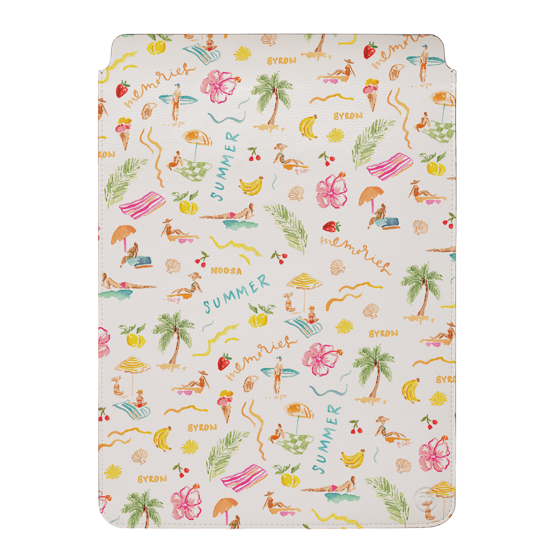 Premium Laptop & iPad Sleeve Case for MacBook Air/Pro, iPad Pro/Air - Lightweight Protective Cover for Travel, Work & School - Summer Memories Design