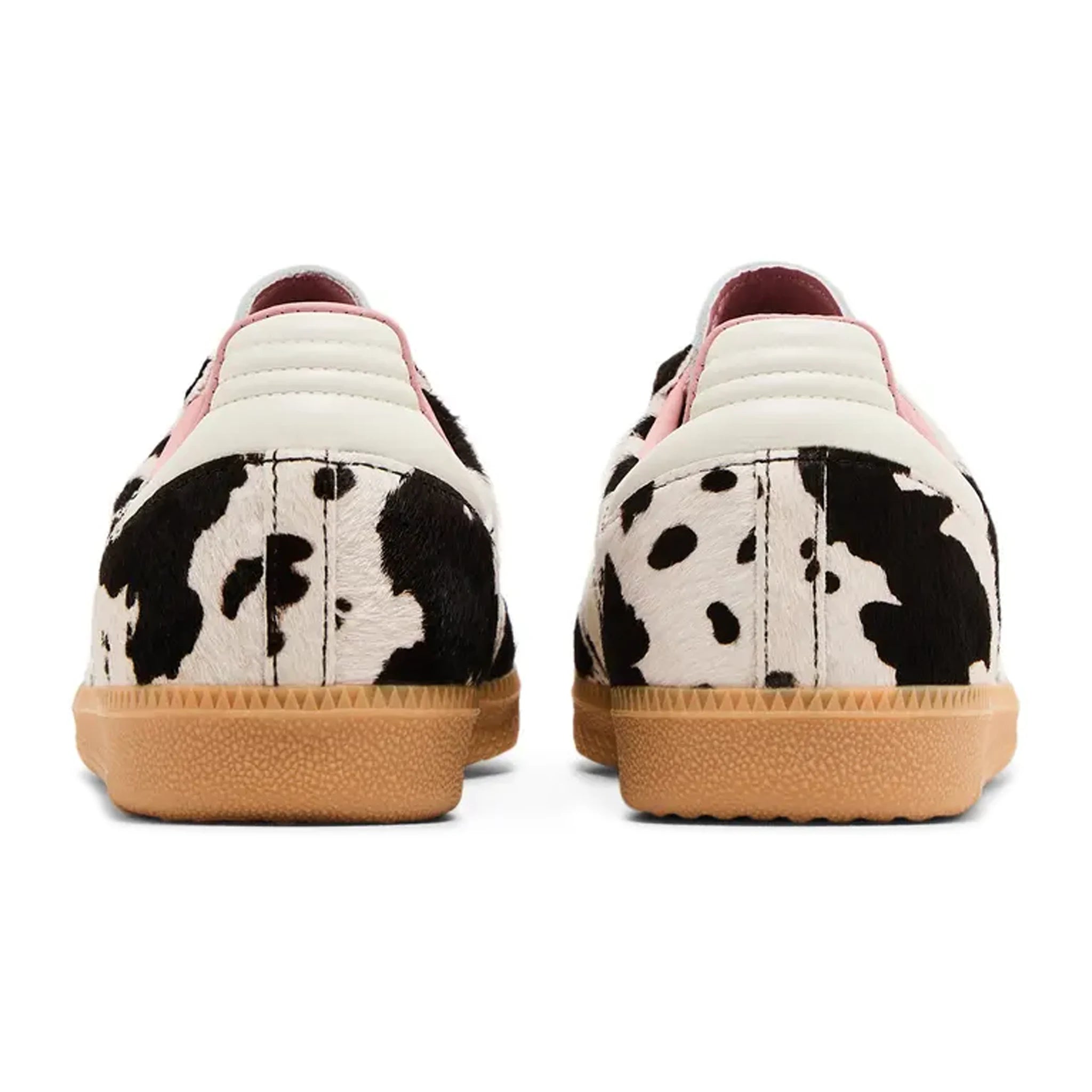 Adidas Samba OG Women's Cow Print Sneakers - Classic White & Black Leather Shoes for Casual Wear, Street Style & Everyday Fashion