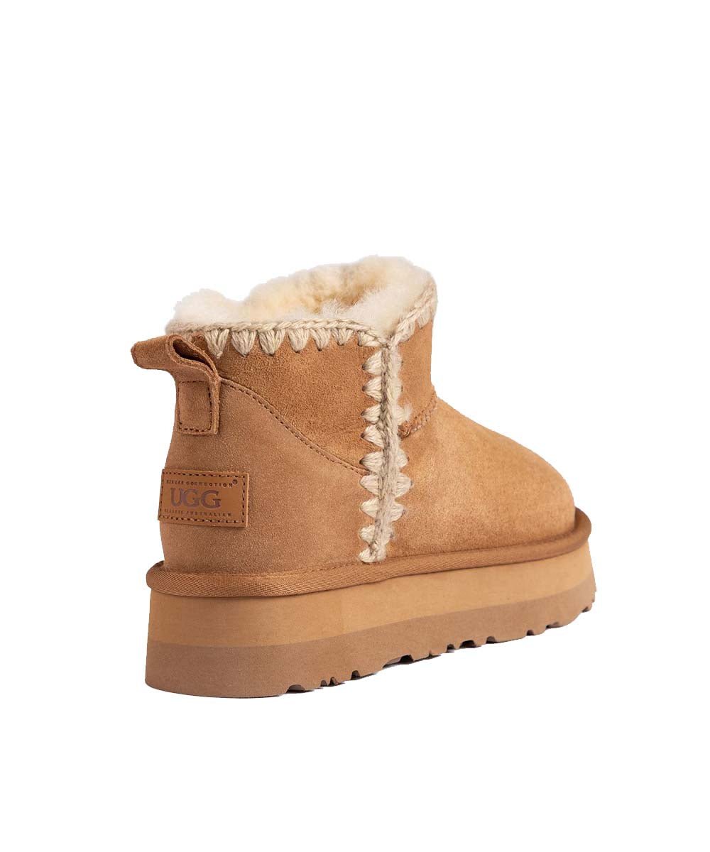 Women's UGG Tracy Platform Boot - Waterproof Winter Boots for Women, Comfortable & Stylish Snow Boots with Fur Lining - Perfect for Cold Weather, Snowy Days & Outdoor Activities
