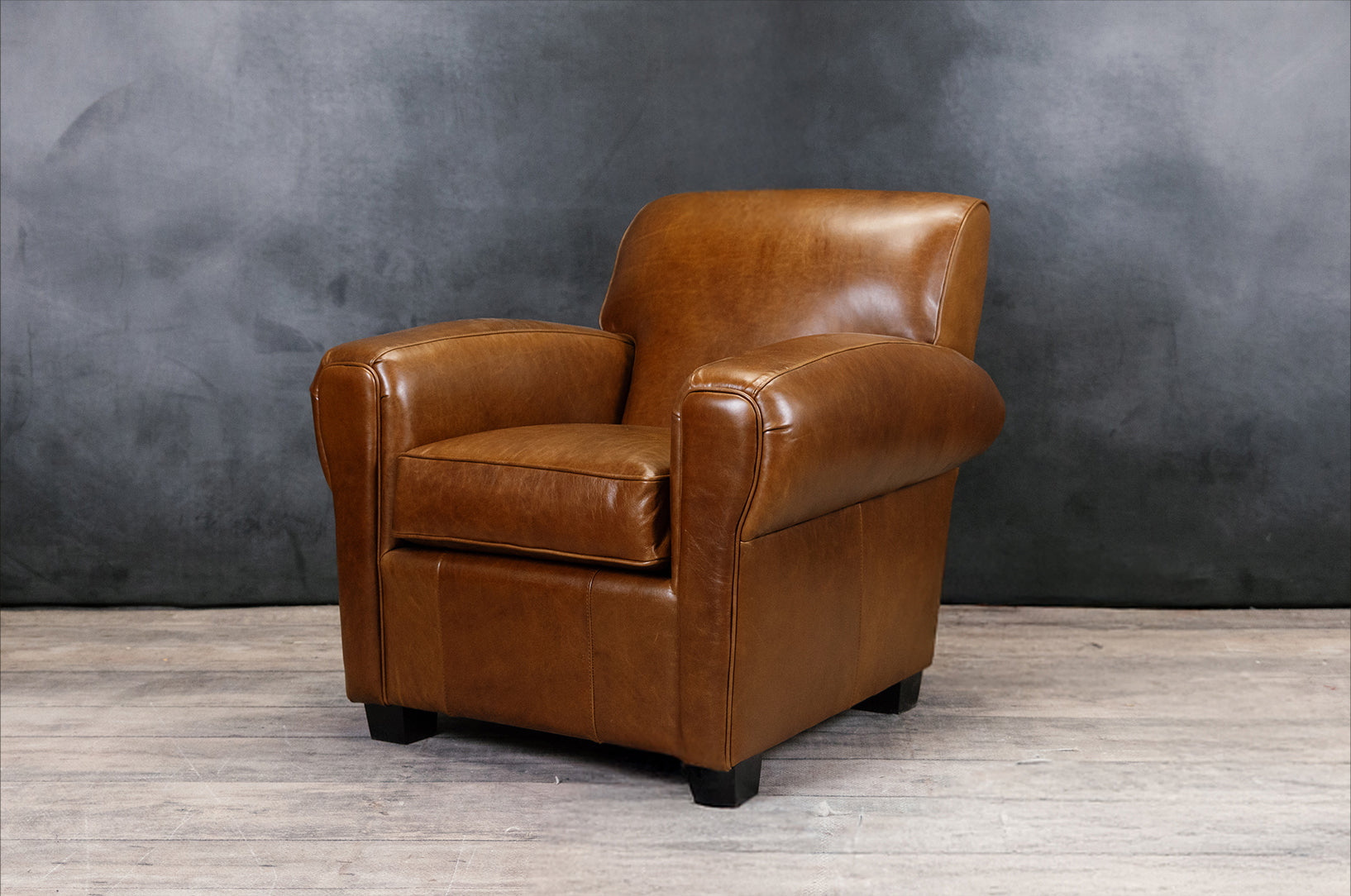 Bachelor Leather Chair - Premium Faux Leather Office Chair for Men, Modern Executive Desk Chair with Padded Seat & Back - Perfect for Home Office, Gaming & Study