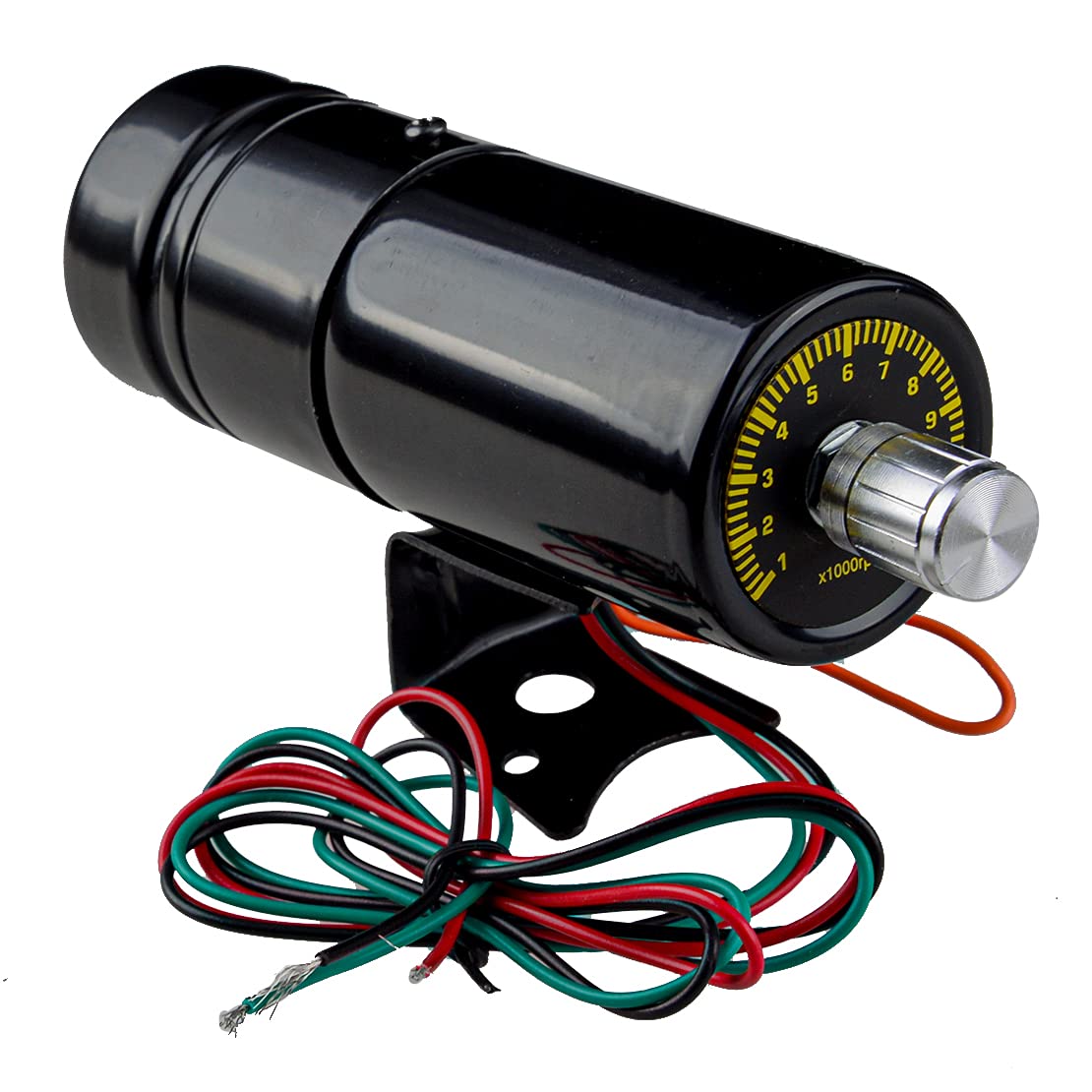 1000-11000 RPM Adjustable Red LED Tachometer Gauge with Shift Light - High Precision RPM Meter for Cars, Motorcycles, Boats & Racing Vehicles - Perfect for Performance Tuning, Drag Racing & Engine Diagnostics