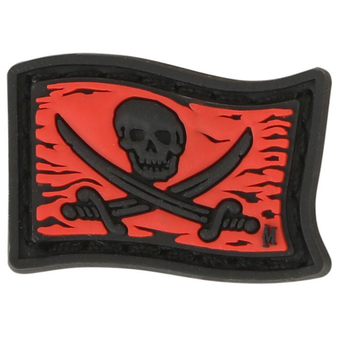 Jolly Roger Micro Morale Patch - Pirate Flag Embroidered Badge for Tactical Gear, Hats & Backpacks - Perfect for Military, Outdoor Enthusiasts & Cosplay Costumes