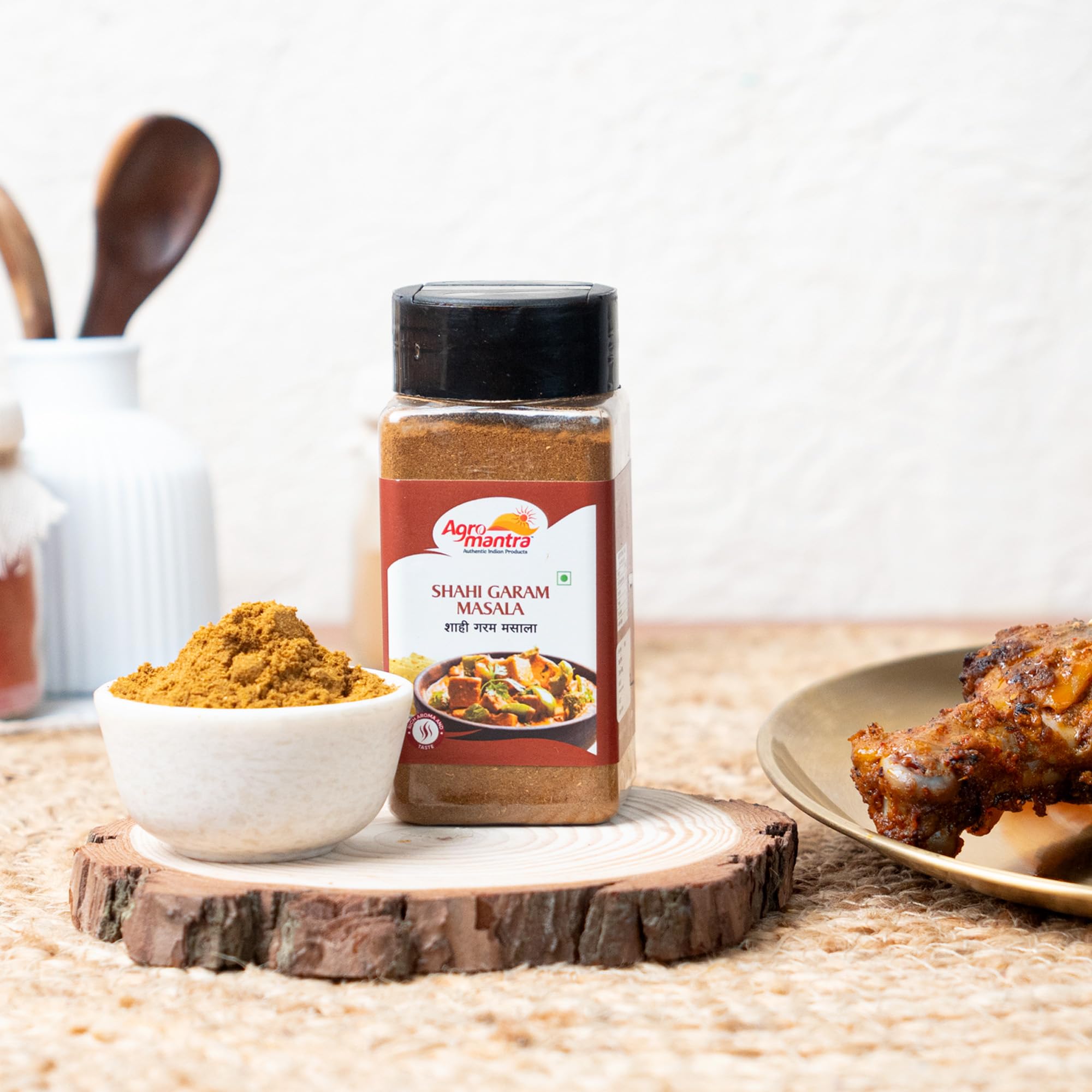 Agro Mantra Shahi Garam Masala Spice Mix 100g | Premium Indian Spice Blend for Curry, Biryani, Marinades & Snacks | Authentic Flavor | Fresh, Preservative-Free | Great for Home Cooking, Meal Prep & Indian Cuisine