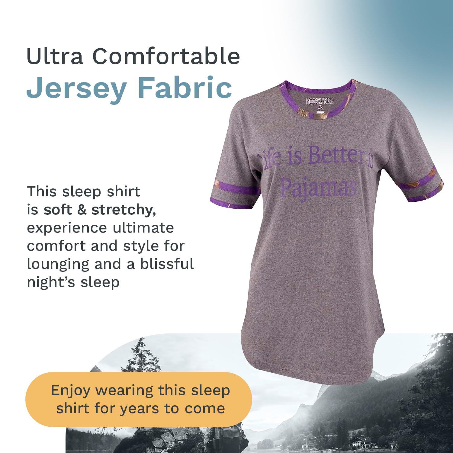 Comfortable Women's Sleep Shirts - Soft & Breathable Nightwear for Ladies - Premium Quality Sleepwear for Relaxation & Lounging at Home