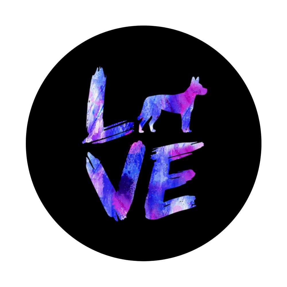 Blue Watercolor Carolina Dog PopSockets Swappable PopGrip for Dog Moms & Dads - Perfect for Phones, Tablets, and Laptops