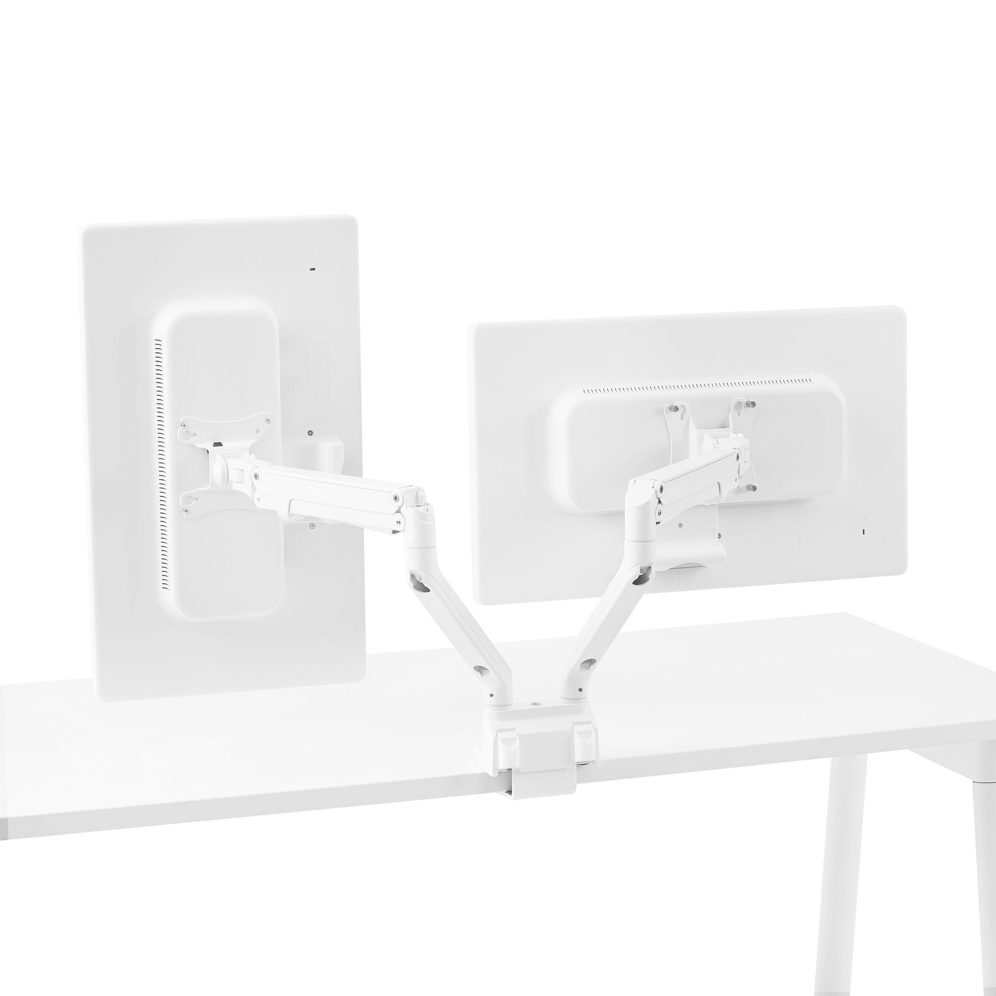 Ergonomic Swing Monitor Arm for Computer Desks - Adjustable VESA Mount Bracket with Full Motion Rotation - Perfect for Home Office, Gaming & Workspace Setup