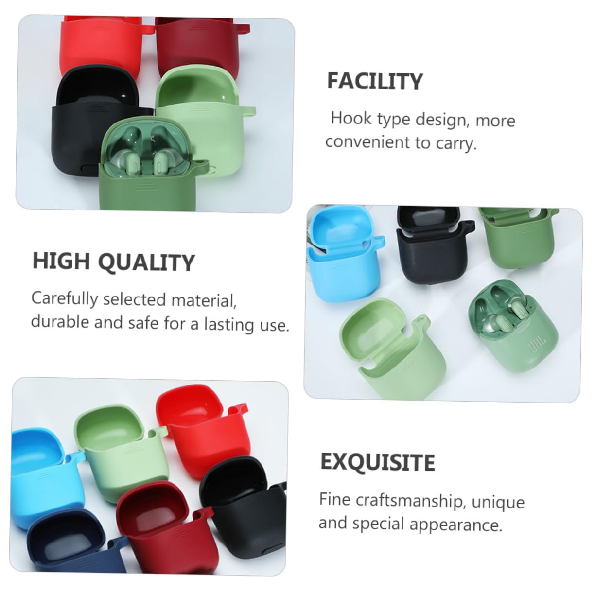 Angoily TUNE220TWS Earphones Case - Hard Protective Cover with Charging Function | Stylish Design for Wireless Earbuds | Perfect for Travel, Workout & Daily Use