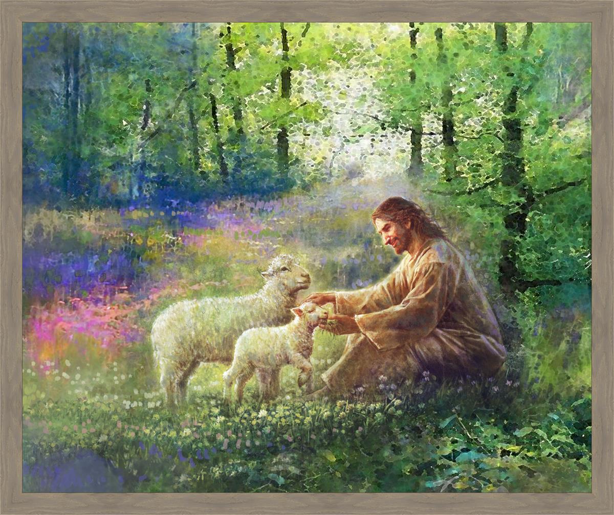 Bring Me The Little Ones Large Wall Art - Stunning Nursery Decor for Baby Rooms & Kids Bedrooms - Perfect for Nursery, Playroom & Children's Spaces