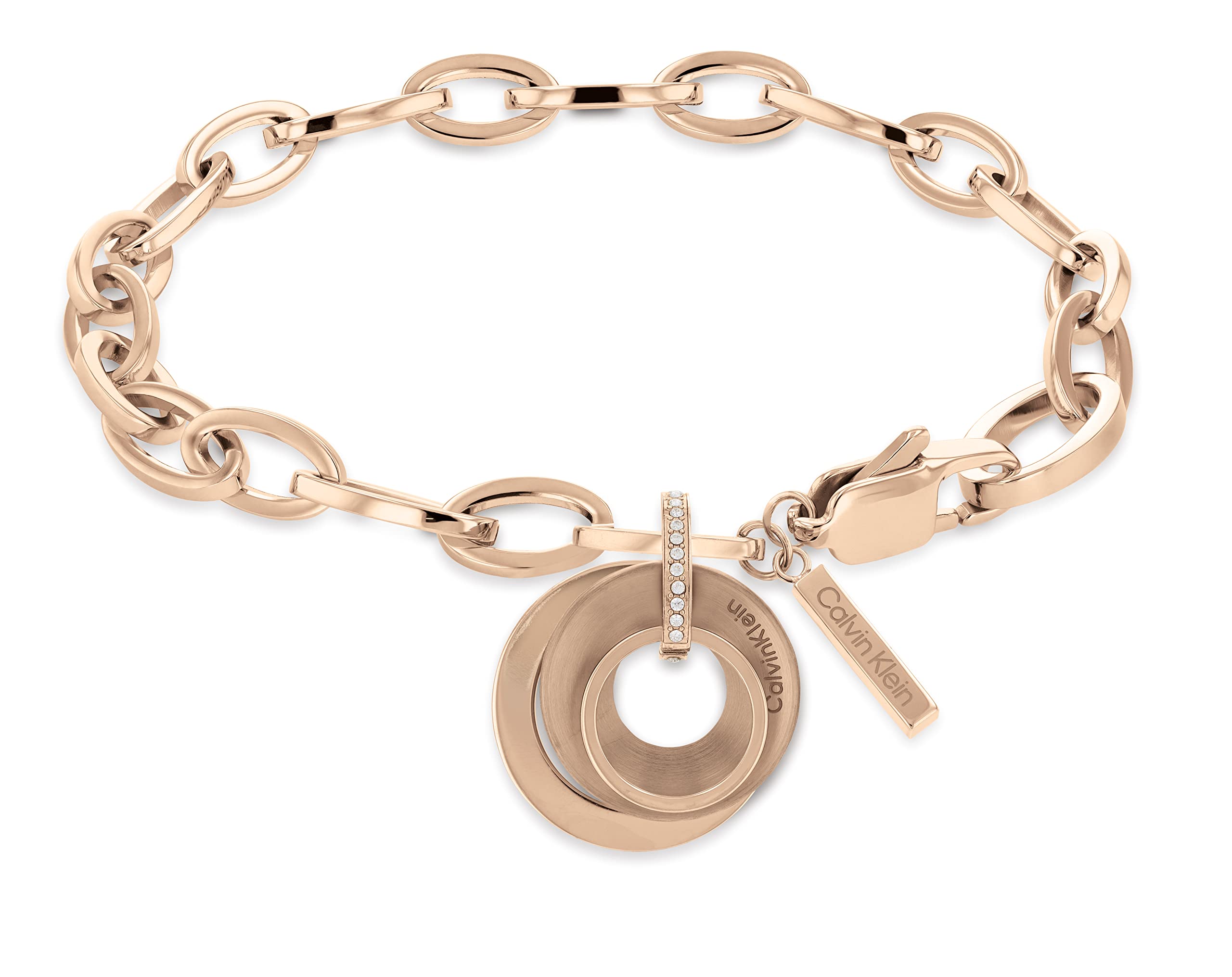 Calvin Klein Women's Carnation Chain Bracelet - Fashion Jewelry for Everyday Wear & Special Occasions (Model: 35000155) | Perfect Gift for Her, Birthday, Anniversary & Valentine's Day