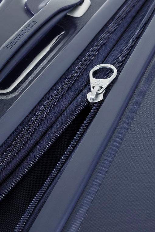 Samsonite OC2lite 55cm 4-Wheel Hard Shell Carry-On Luggage - Navy Blue | Lightweight Spinner Suitcase for Business Travel & Weekend Getaways
