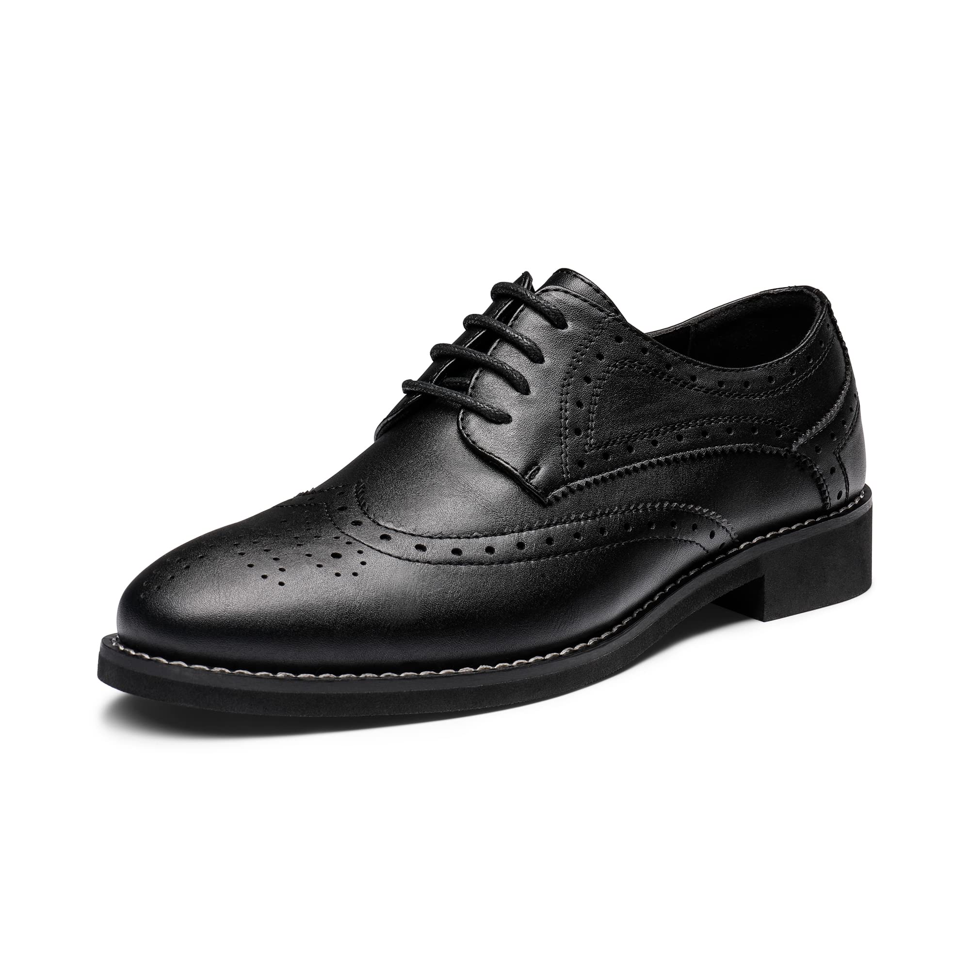 Bruno Marc Women's Classic Oxford Dress Shoes - Wingtip Brogue Lace-Up Formal Business Shoes for Office, Wedding & Professional Occasions