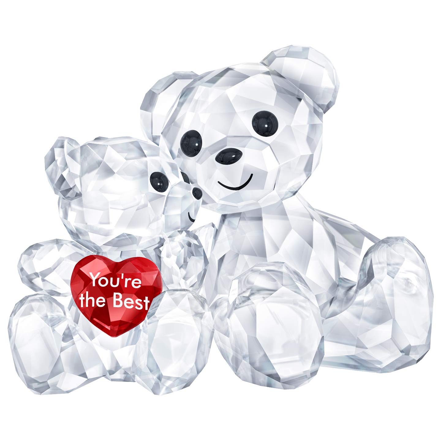 Swarovski Kris Bear Crystal Figurine - You're The Best Red Collectible Gift for Birthday, Anniversary & Valentine's Day