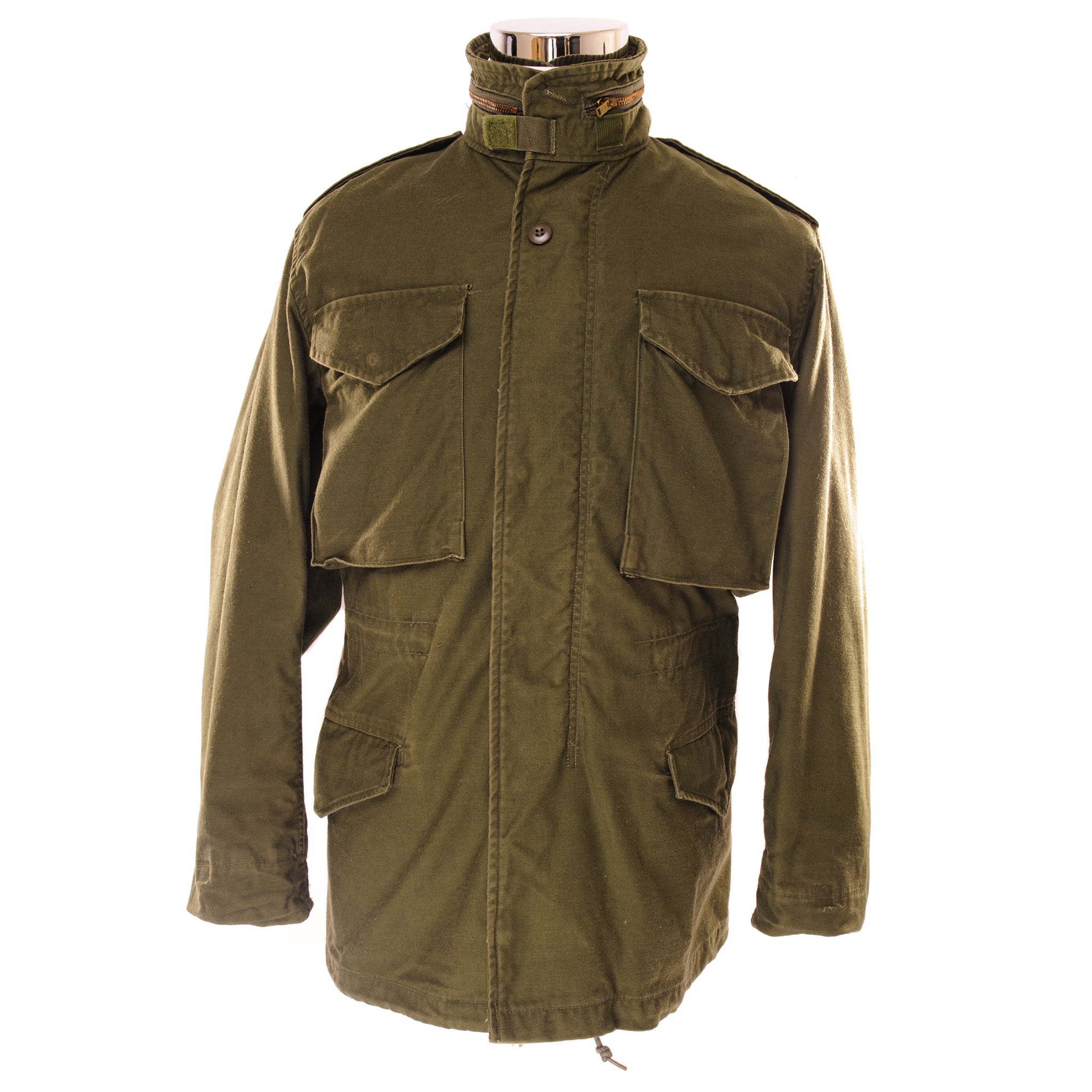 Vintage US Army M-1965 M65 Field Jacket - 1976 Military Surplus Olive Green Jacket - Size XS Regular - Perfect for Outdoor Adventures, Hiking, and Casual Wear