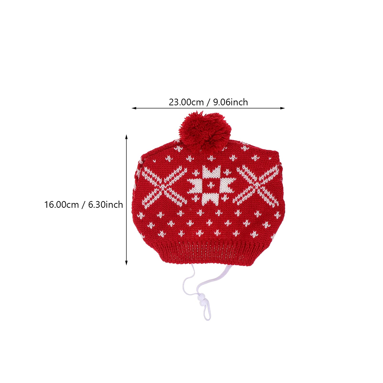 Balacoo 1 Set Red Santa Hat & Scarf Christmas Dog Costume - Warm Puppy Outfits for Holiday Photos, Parties, and Festive Pet Celebrations