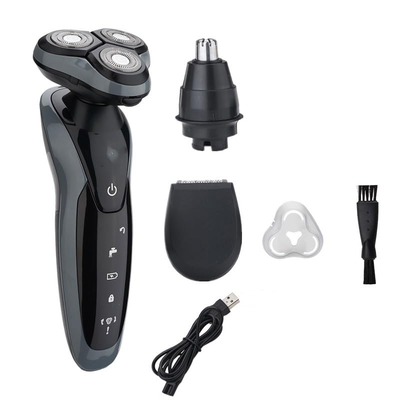 Best Electric Head Shaver for Men - Rechargeable USB Shaving Machine & Beard Trimmer for Smooth Bald Look - Perfect for Travel, Gym & Daily Grooming