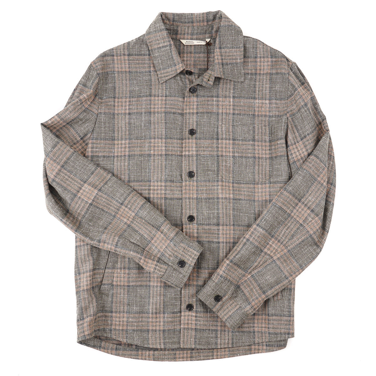 Premium Maurizio Baldassari Wool Silk Linen Overshirt - Comfortable & Stylish Men's Shacket for Fall & Winter Fashion | Perfect for Office, Casual Outings & Travel