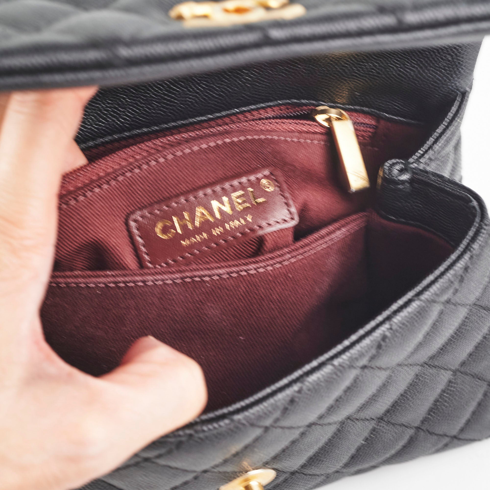 Chanel Small Coco Handle Bag in Black Caviar Leather - Luxury Crossbody Purse for Women, Perfect for Date Night & Evening Events