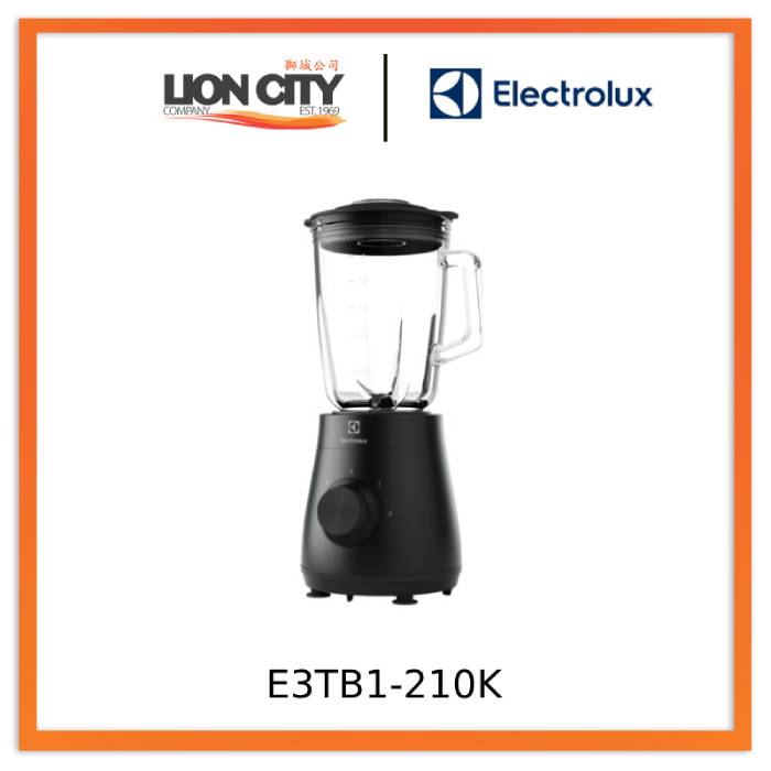Electrolux E3TB1 210K 500 Watt UltimateTaste 300 Blender - 2-Speed High Performance Blender for Smoothies, Shakes & Food Prep - Perfect for Home Kitchens & Healthy Lifestyles