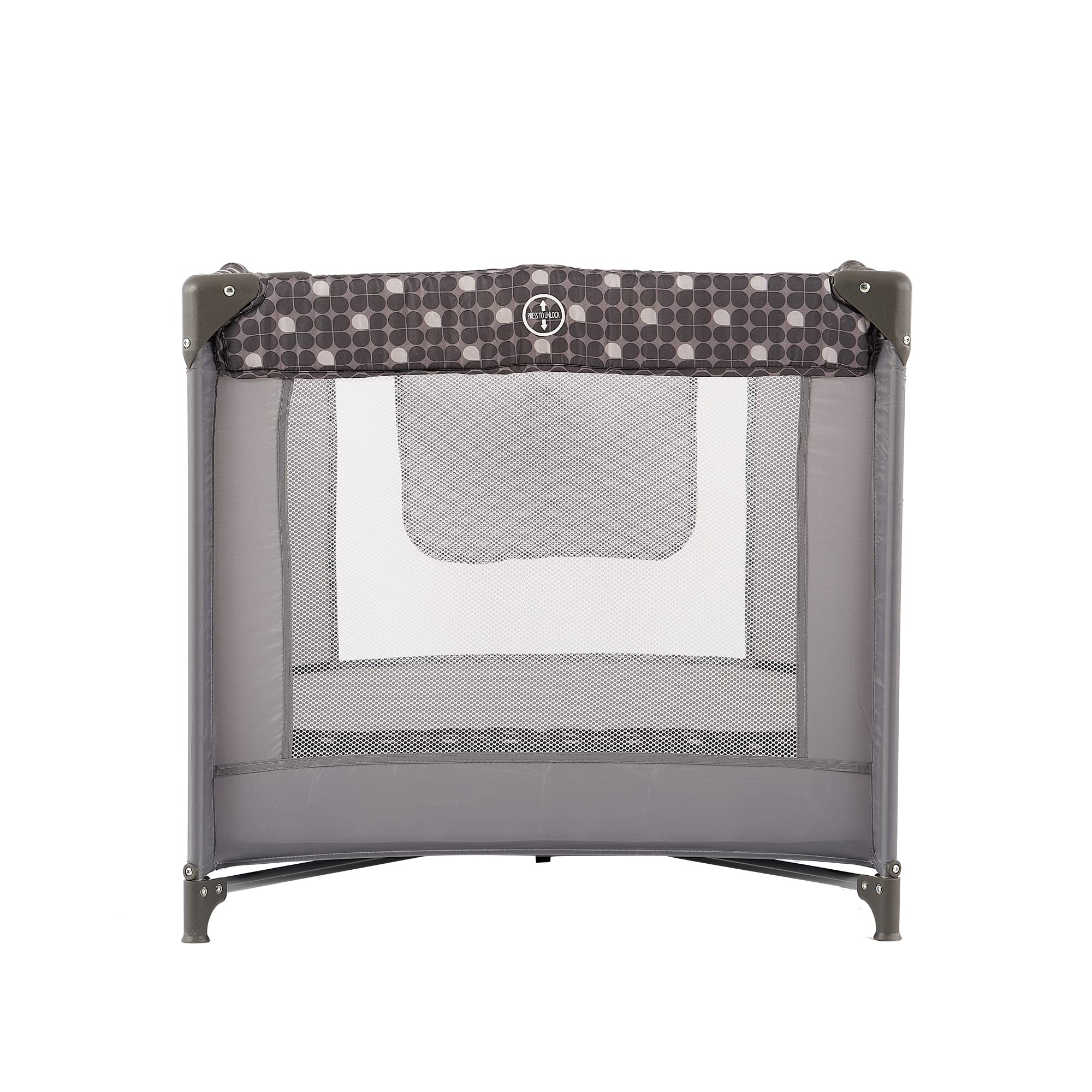 Pamo Babe Portable Baby Crib Playpen with Mattress & Storage Bag - Lightweight Foldable Travel Crib for Newborns & Toddlers - Perfect for Home, Travel, and Outdoor Use