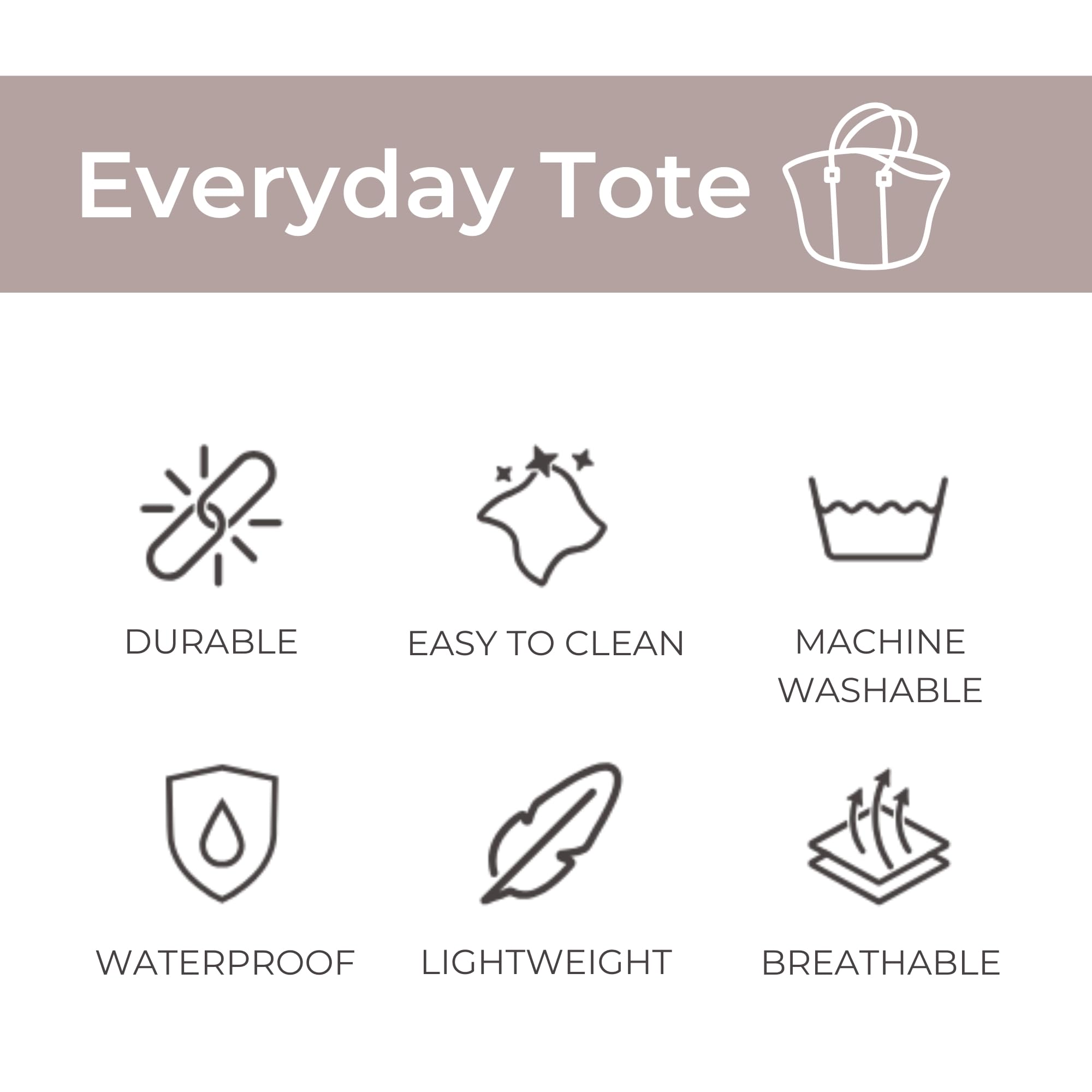 Stylish Large Neoprene Tote Bag for Women - Water-Resistant Designer Handbag with Multiple Pockets & Zipper Pouch - Perfect for Work, Travel, Beach Days & Gym Essentials