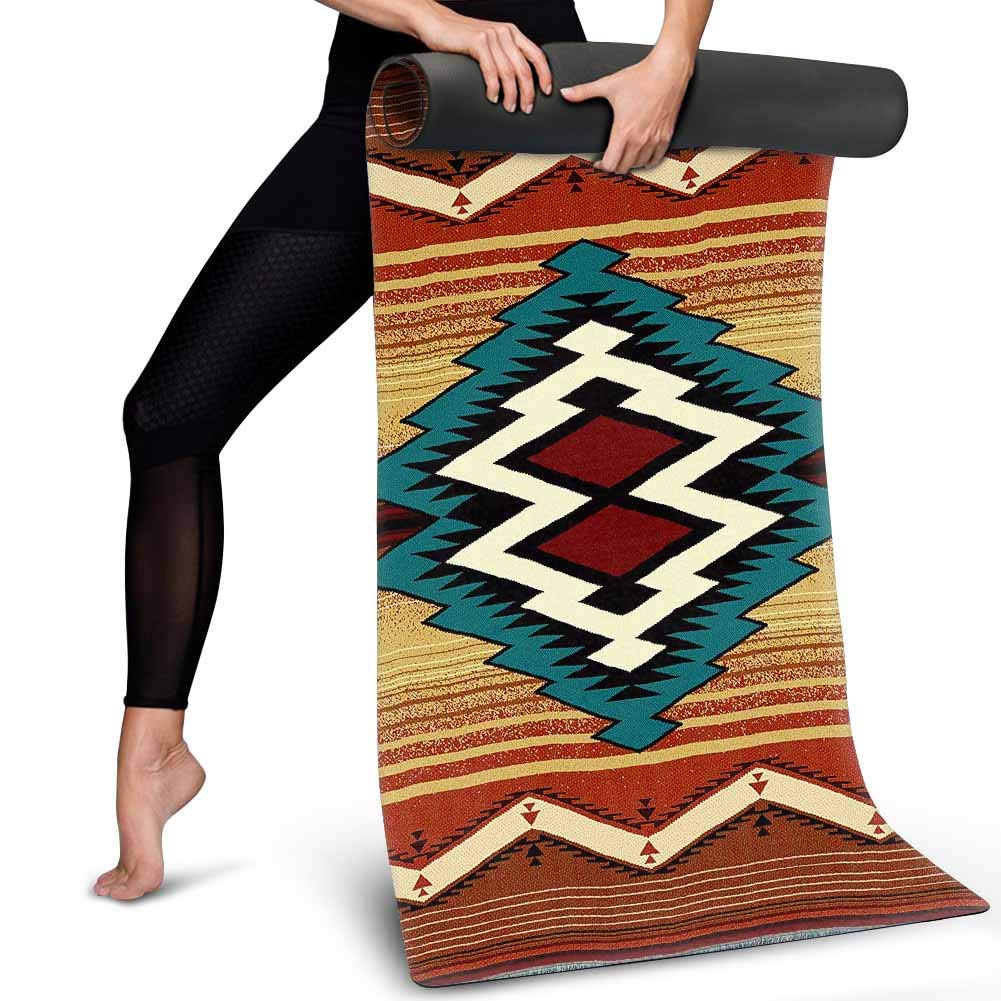 Non-Slip Yoga Mat with Cushioning - Lightweight Exercise Mat for Pilates, Workouts & Balance Training - Knee Protection for Home Gym, Studio & Outdoor Use