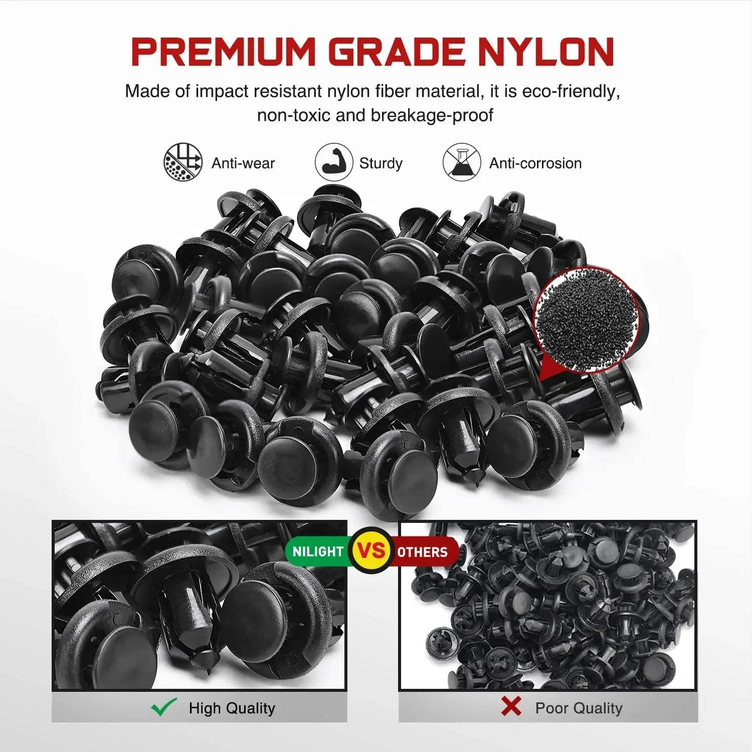 40 Pcs 20mm Hole 10mm Nylon Front Bumper Push Retainer Clips 91503 SZ3 003 Compatible with Honda Acura - Car Body Repair & Bumper Fastener Replacement