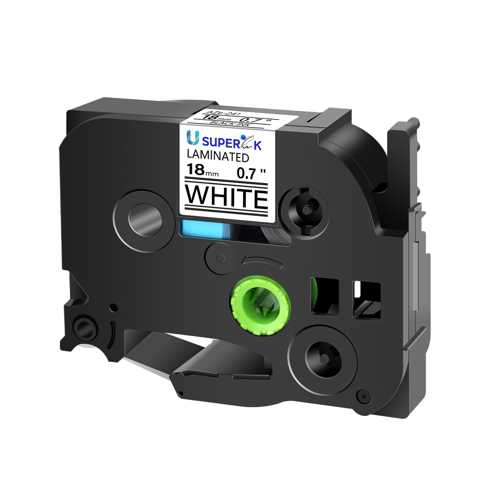 USUPERINK 50 Pack Brother TZe241/TZe-241/TZ-241/TZ241 Compatible Label Tapes - 18mm (3/4