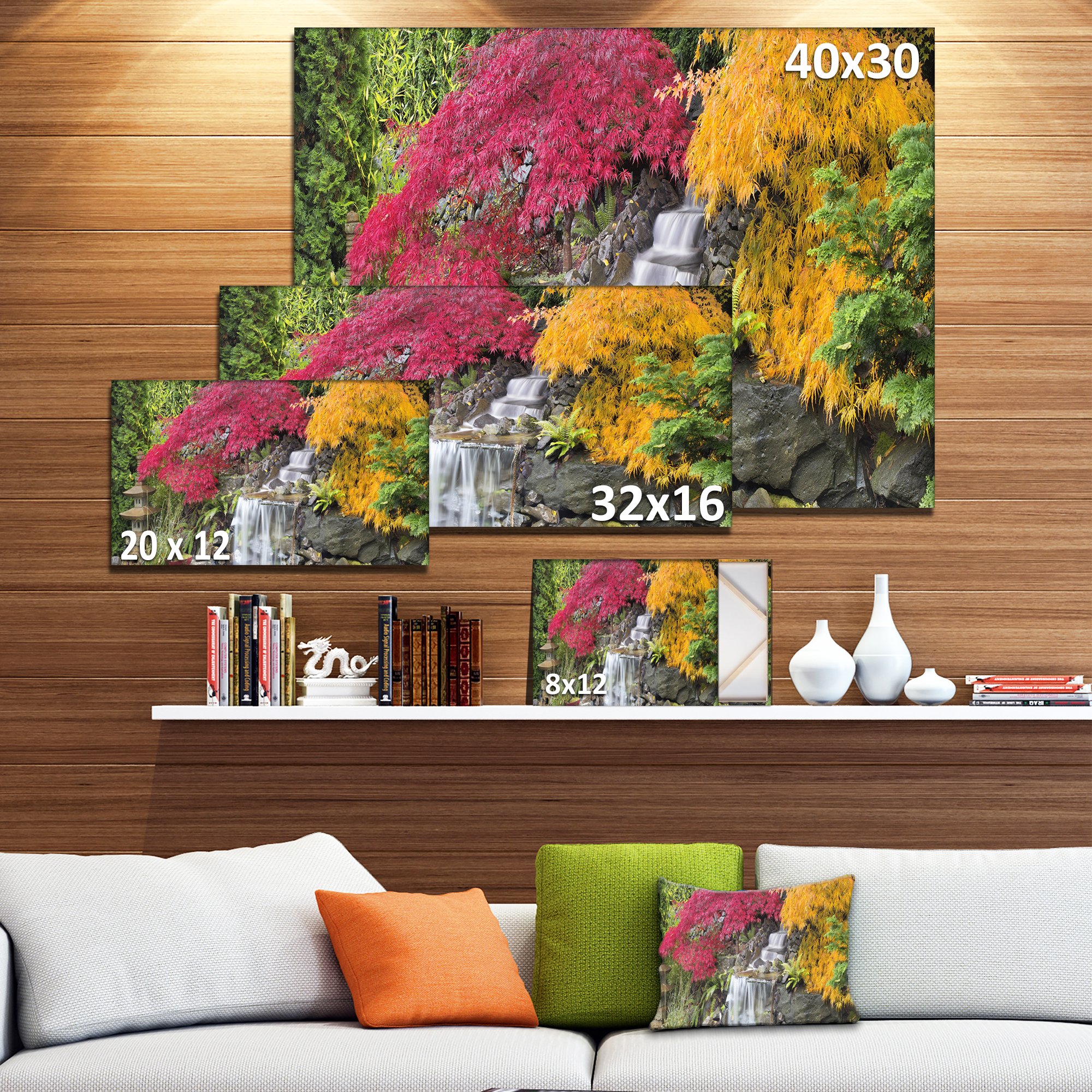 Japanese Maple Trees Floral Photography Art Print - Stunning Autumn Leaves Wall Decor for Home, Office & Gallery | Nature Landscape Fine Art