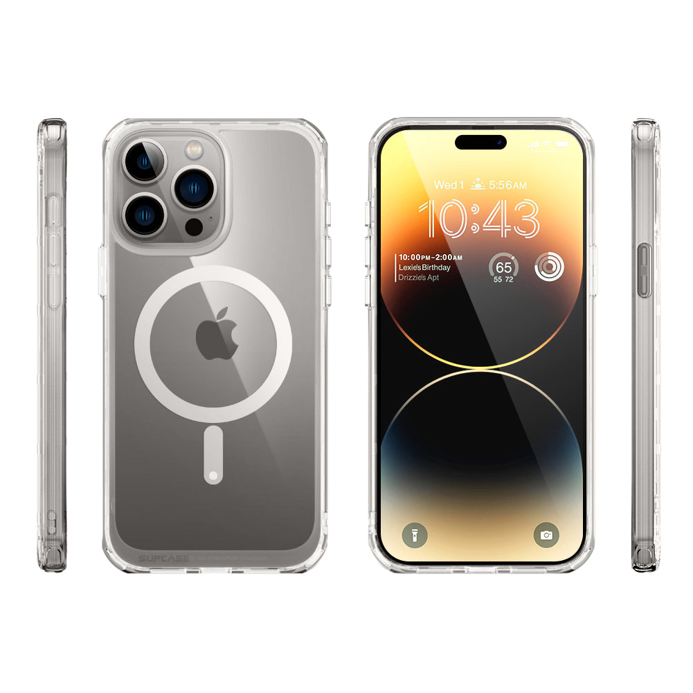 iPhone 15 Pro Max 6.7 Inch Unicorn Beetle MAG Slim Clear Case with MagSafe - Ultra Thin Protective Cover for Everyday Use, Work & Travel