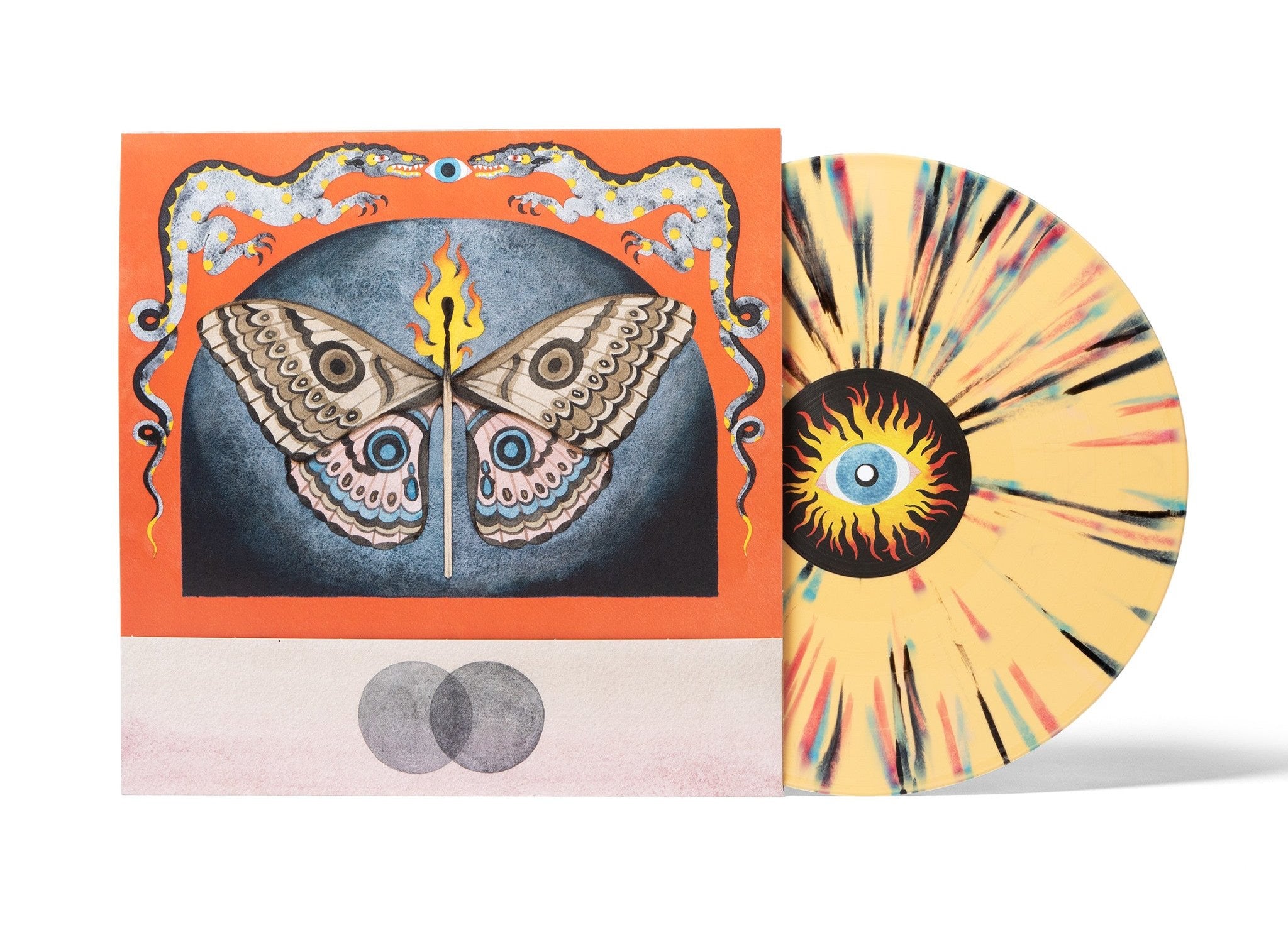VIP // Yellow with Black Red Pink and Blue Heavy Splatter