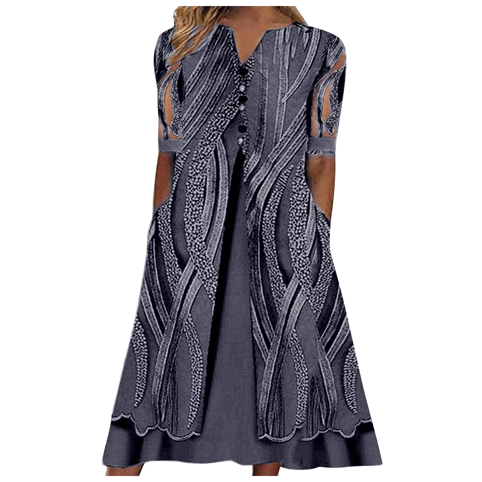 Plus Size Floral T-Shirt Dress for Women 2023 | Summer Jumpsuit & Casual Dresses | Perfect for Beach, Vacation & Everyday Wear