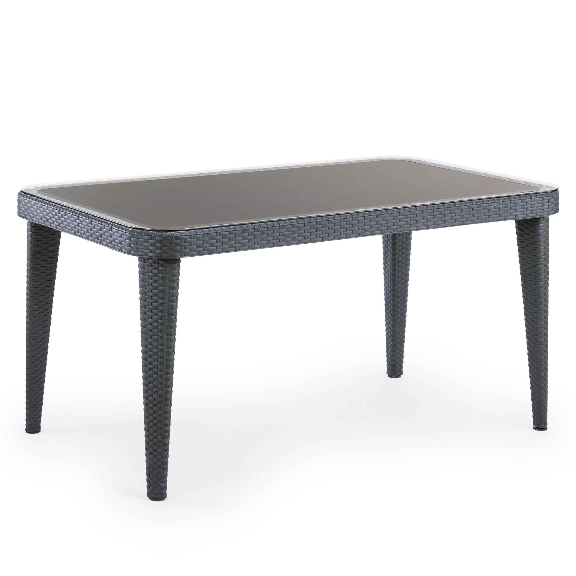 Weather-Resistant Outdoor Dining Table - 90x150cm PP/Fiberglass Patio Table in Anthracite (DG209) - Perfect for Backyard BBQs, Poolside Dining & Garden Parties