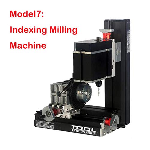 8-in-1 Mini Metal Wood Lathe with Wire Saw, Mill, Drill & Sander - 12000 RPM Handheld Power Tool (12V DC/5A/60W) for DIY Woodworking, Metal Crafting & Small Home Projects
