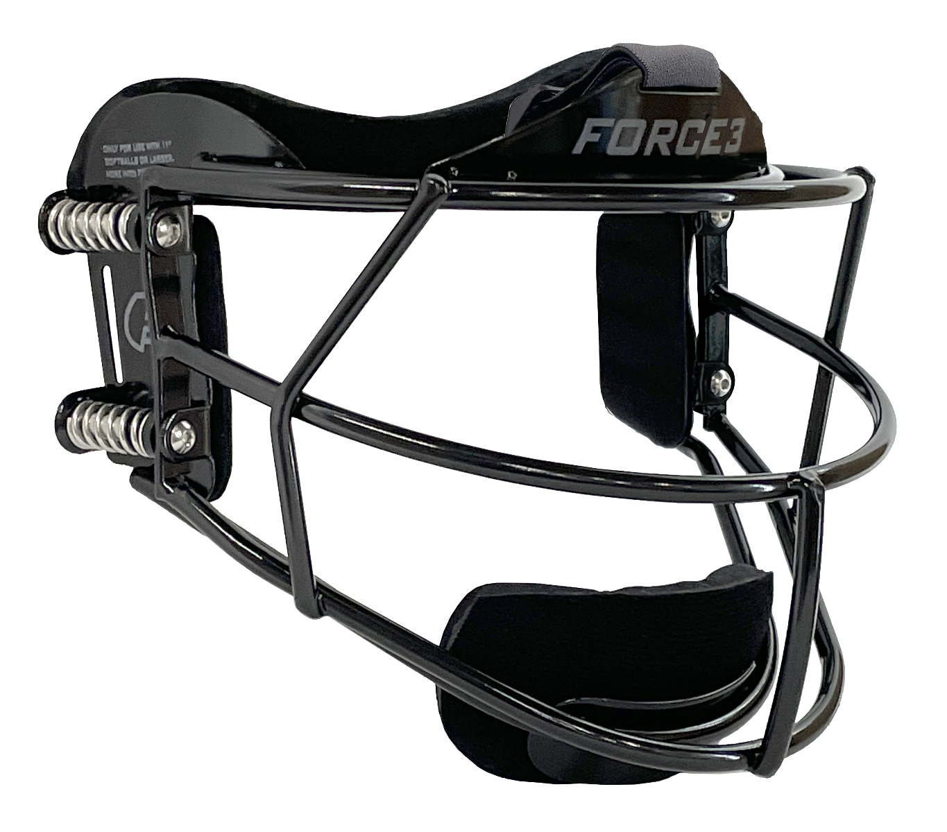 FORCE3 Softball Fielder Defender Mask - Lightweight Protective Face Guard for Fastpitch & Slowpitch Softball Players - Ideal for Infield, Outfield & Practice Sessions