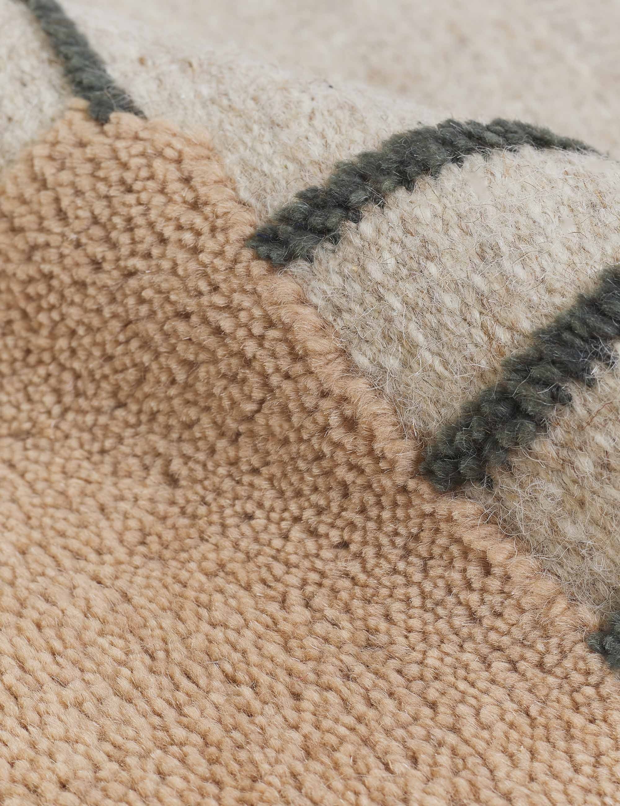 Benita Hand Knotted Wool Rug Swatch 18x18 by Nina Freudenberger - Soft Bohemian Home Decor for Living Room, Bedroom & Nursery