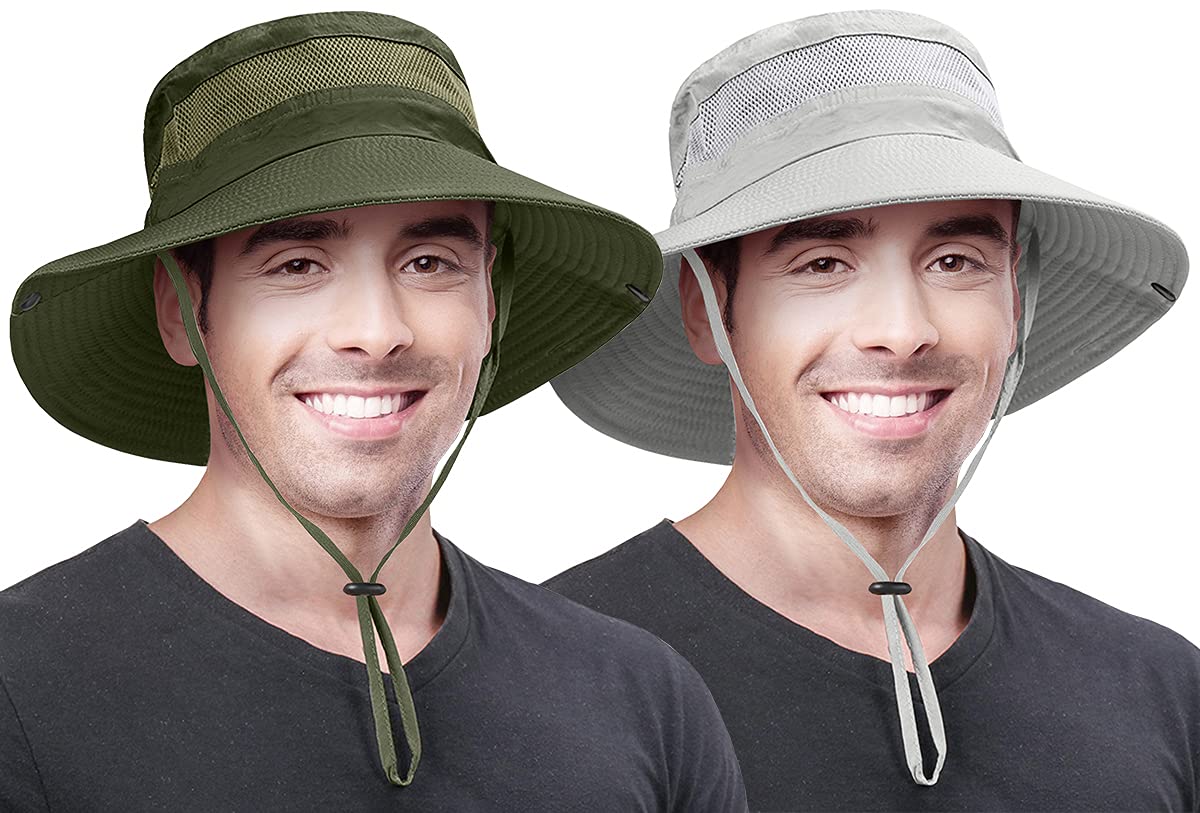 UPF 50+ Boonie Sun Hat for Men & Women - Fishing, Hiking, Safari