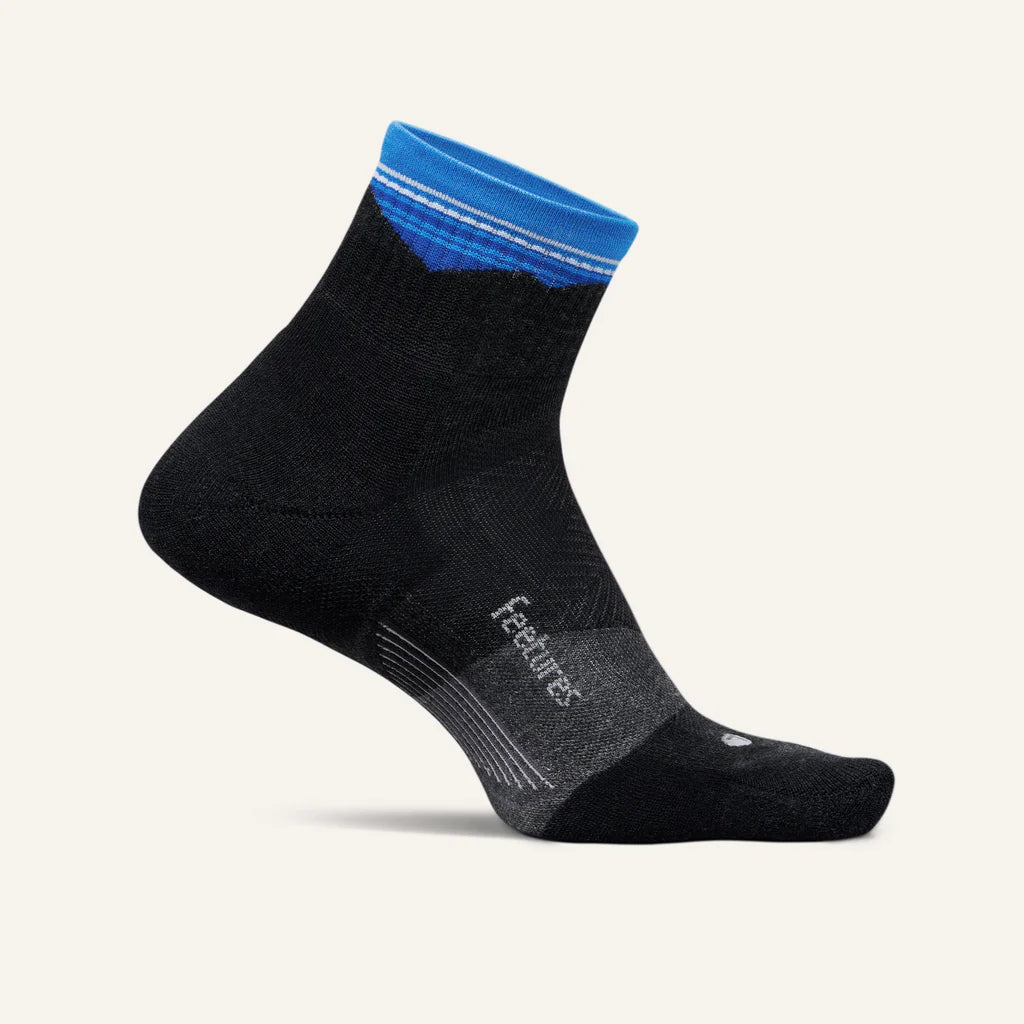 Feetures Elite Trail Max Cushion Quarter Socks - Ultra Cushioned Hiking & Running Socks for Men & Women - Perfect for Trail Running, Hiking & Outdoor Adventures