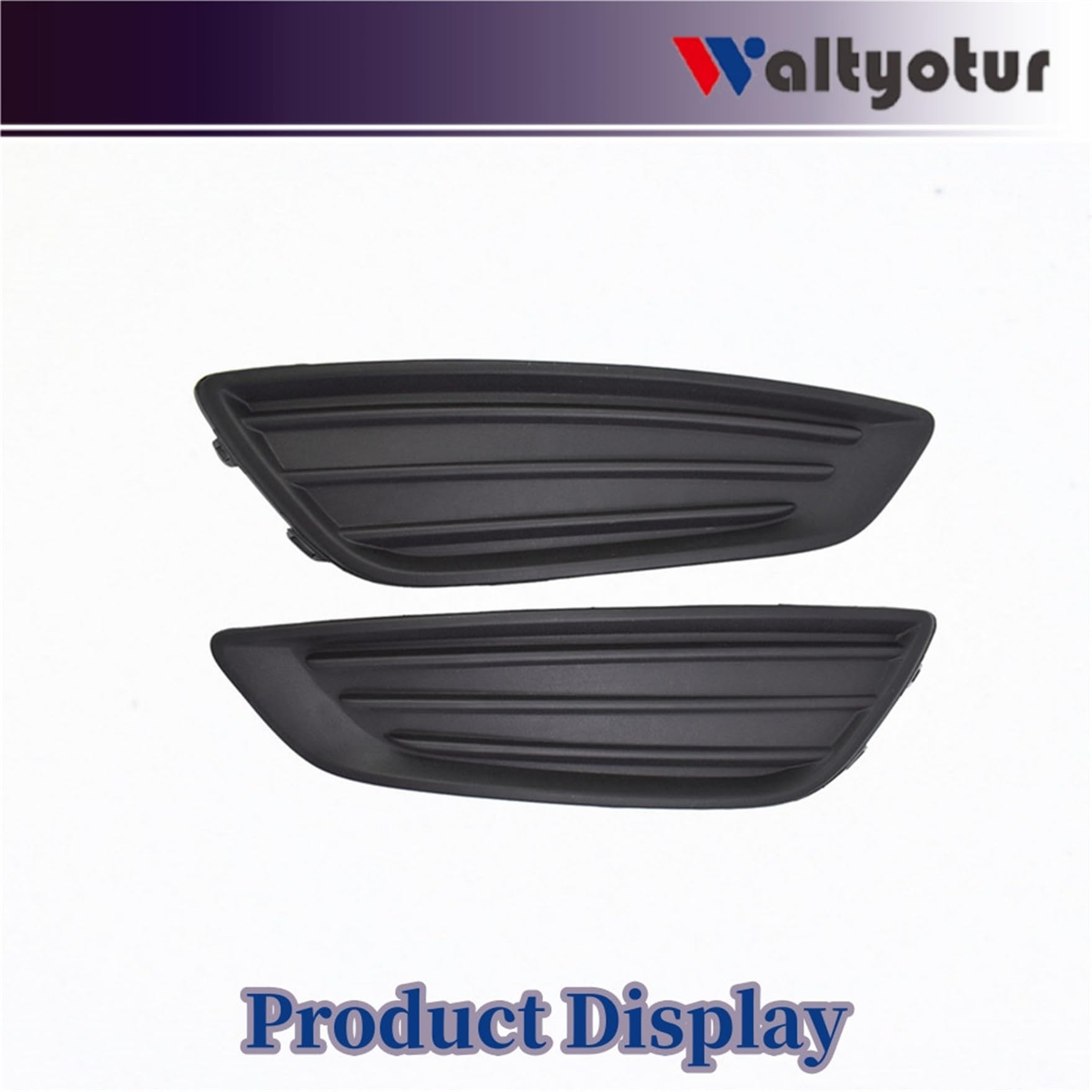 2-Pack Left & Right Front Bumper Fog Light Cover Trim Grille Replacement for 2015-2018 Ford Focus | Perfect for Car Repair & Customization Upgrades