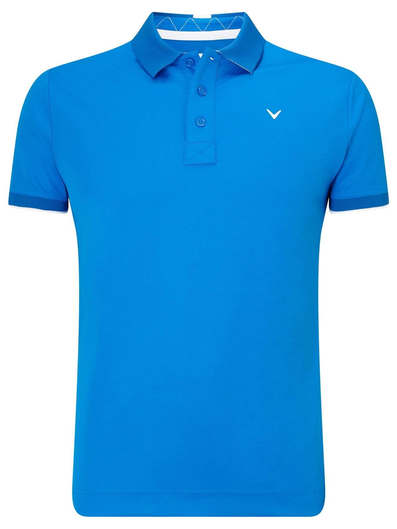 Callaway Men's X Solid Contrast Rib Polo Shirt - Breathable Golf & Casual Wear for Comfort & Style